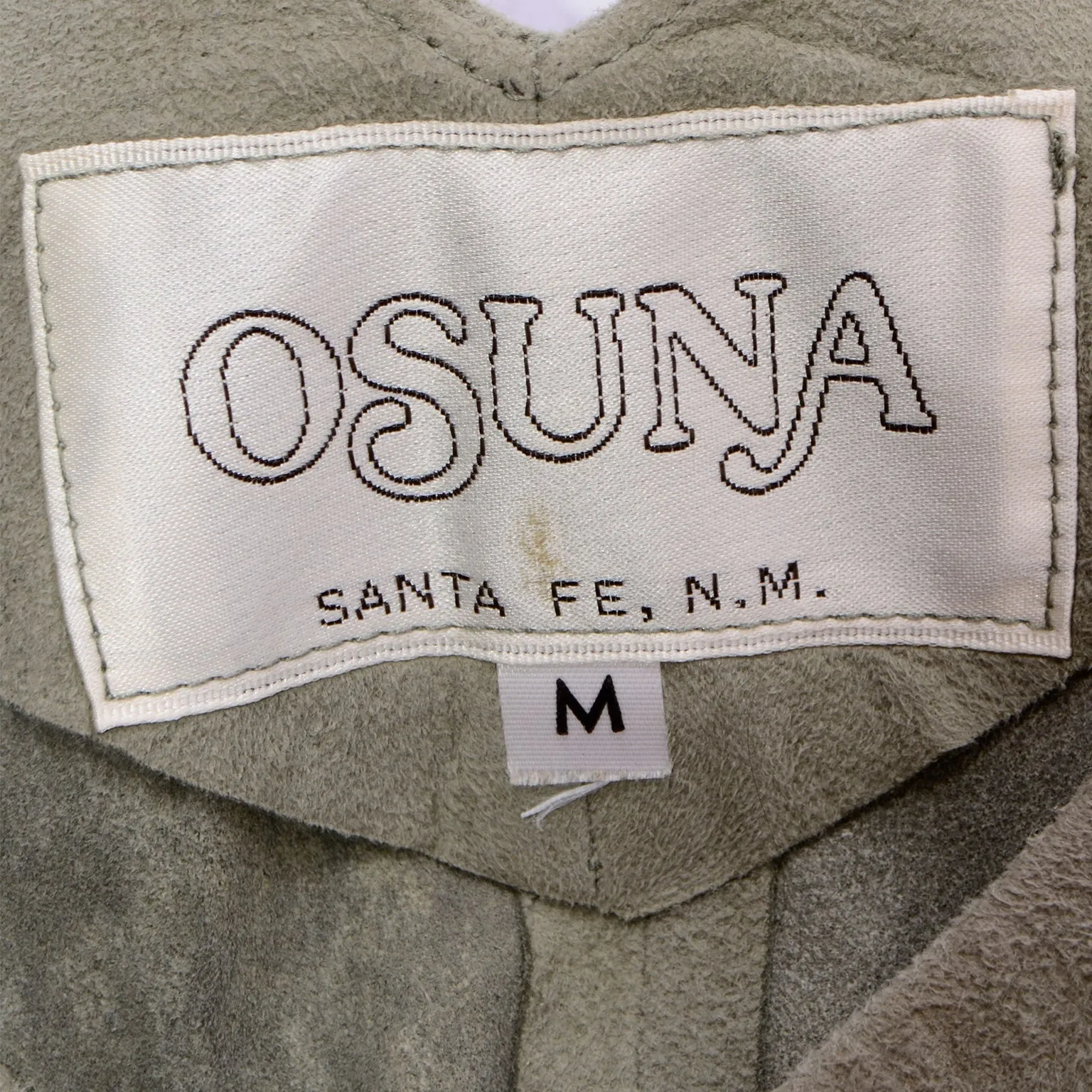 1980s Osuna Sage Grey Suede Sleeveless Top Open Side Vest