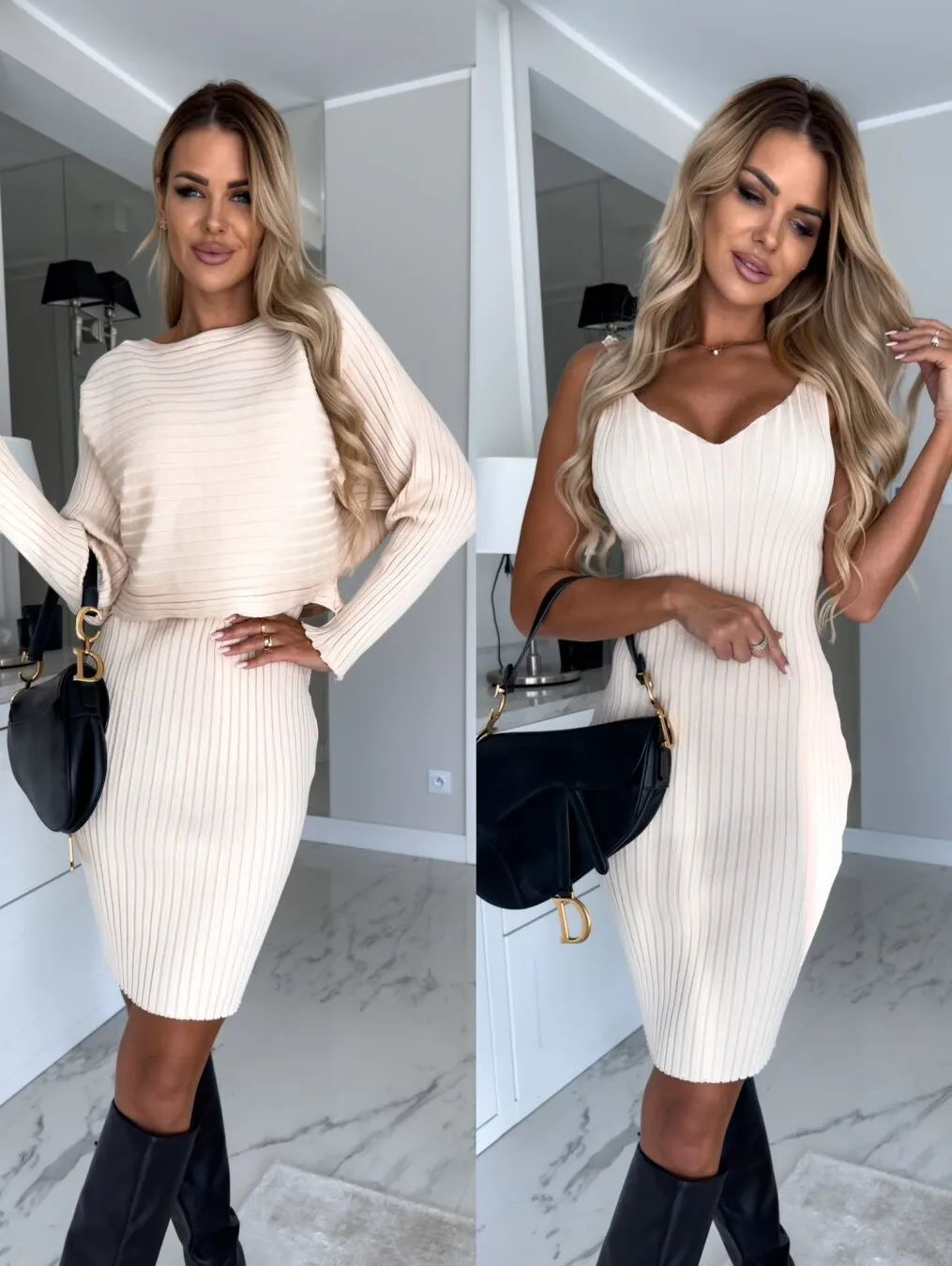 2 Piece Suit Long-sleeved dress