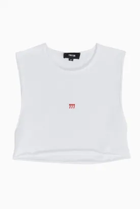 777 / Sleeveless Crop Tank Top