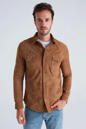 Andy Men's Suede Shirt