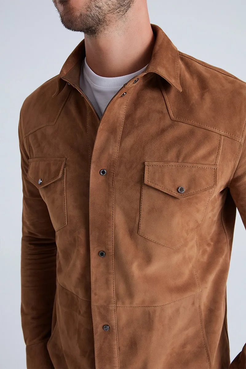 Andy Men's Suede Shirt