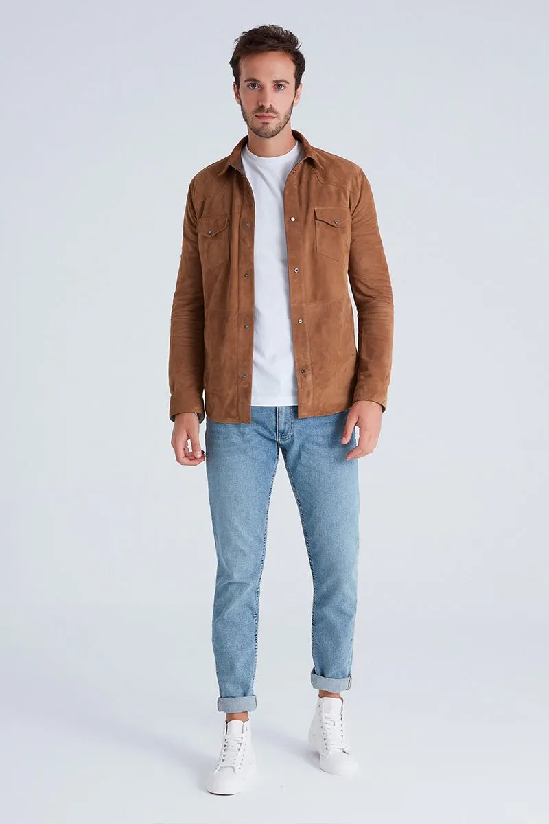 Andy Men's Suede Shirt