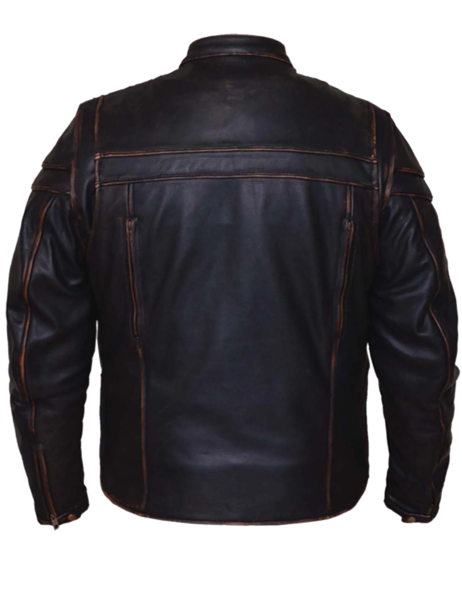 Antique Brown distressed Leather Jacket