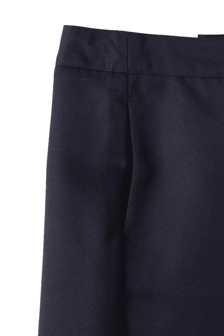 At The Knee Box Pleat Skirt with Pockets