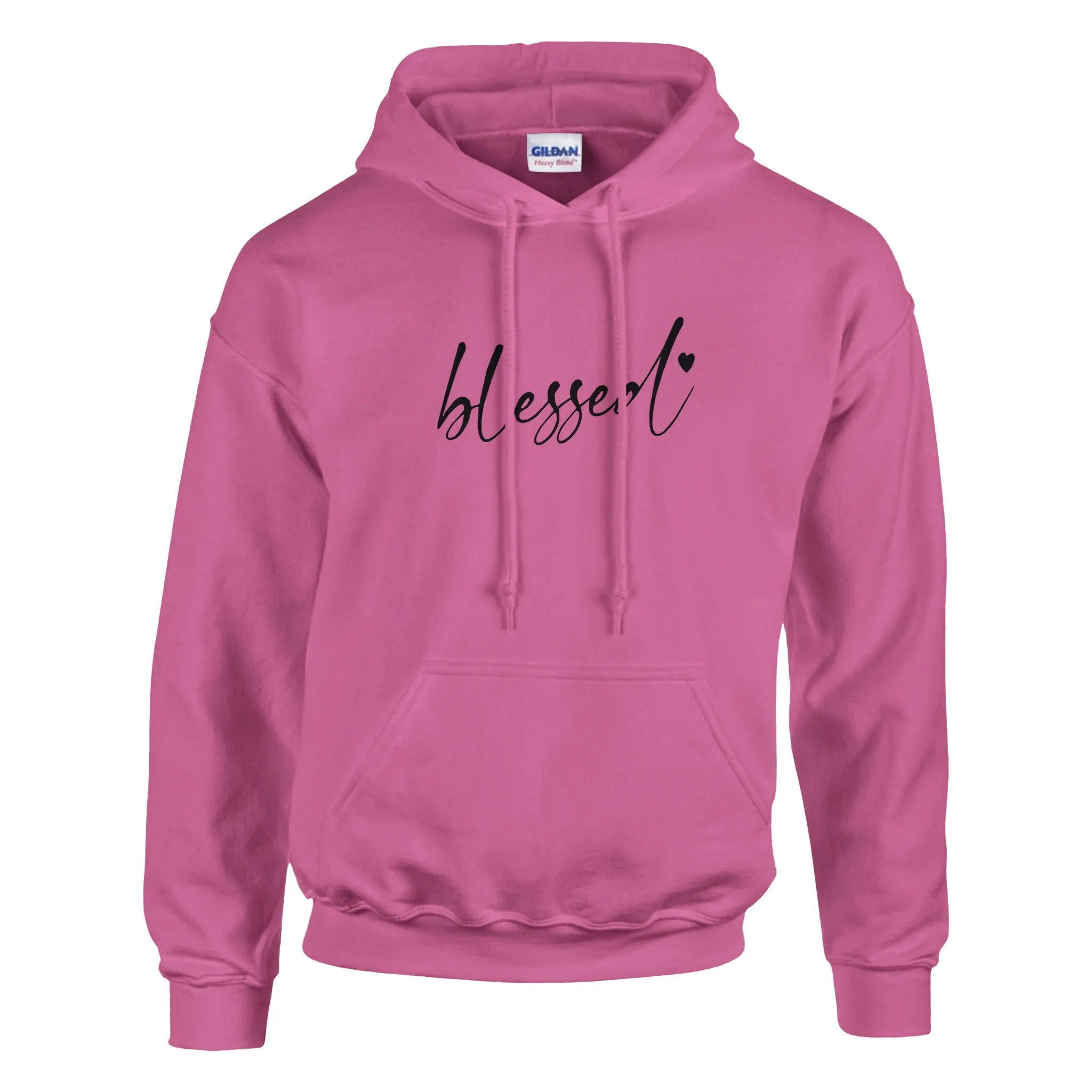 Blessed Embroidered Cozy Hoodie (black stitches)