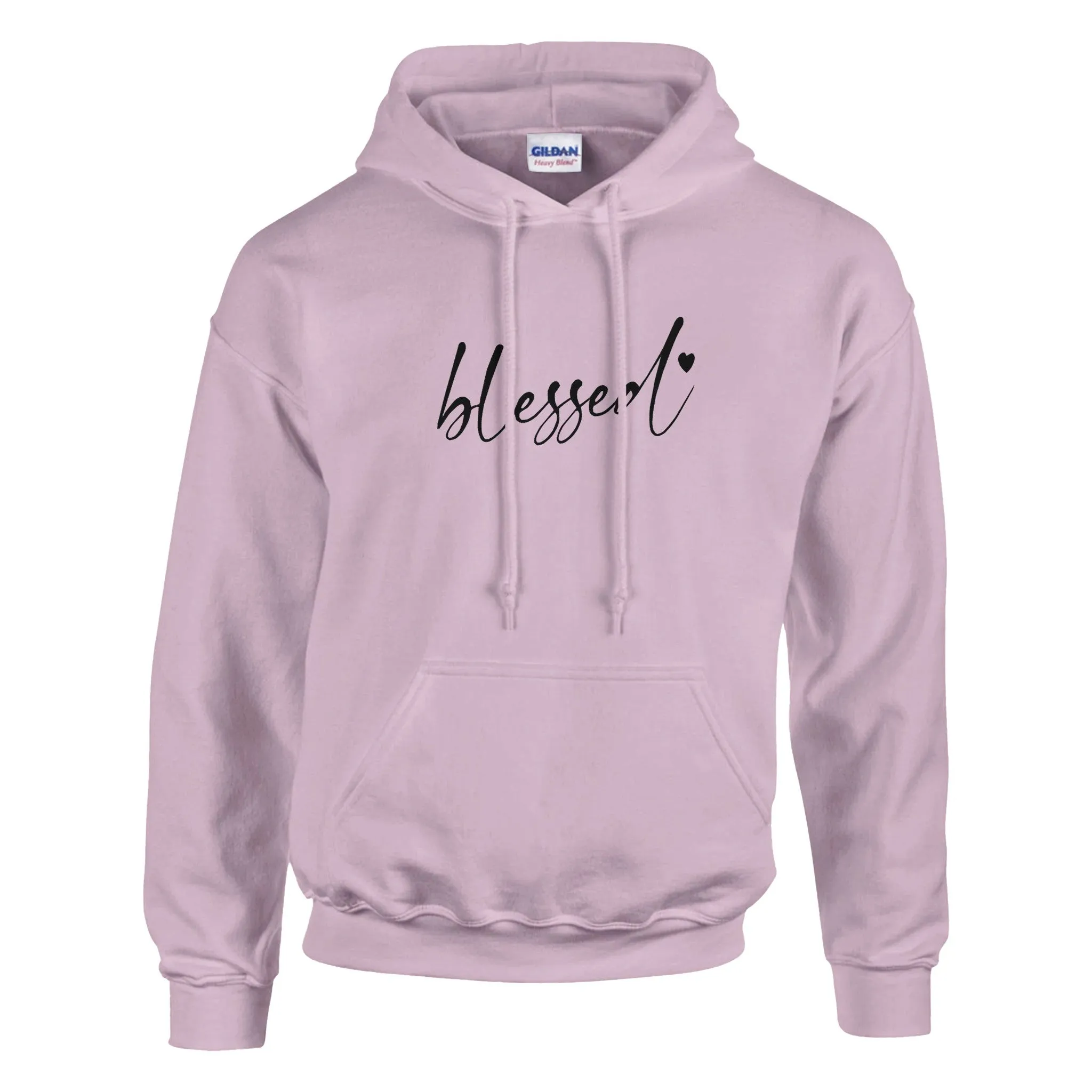 Blessed Embroidered Cozy Hoodie (black stitches)