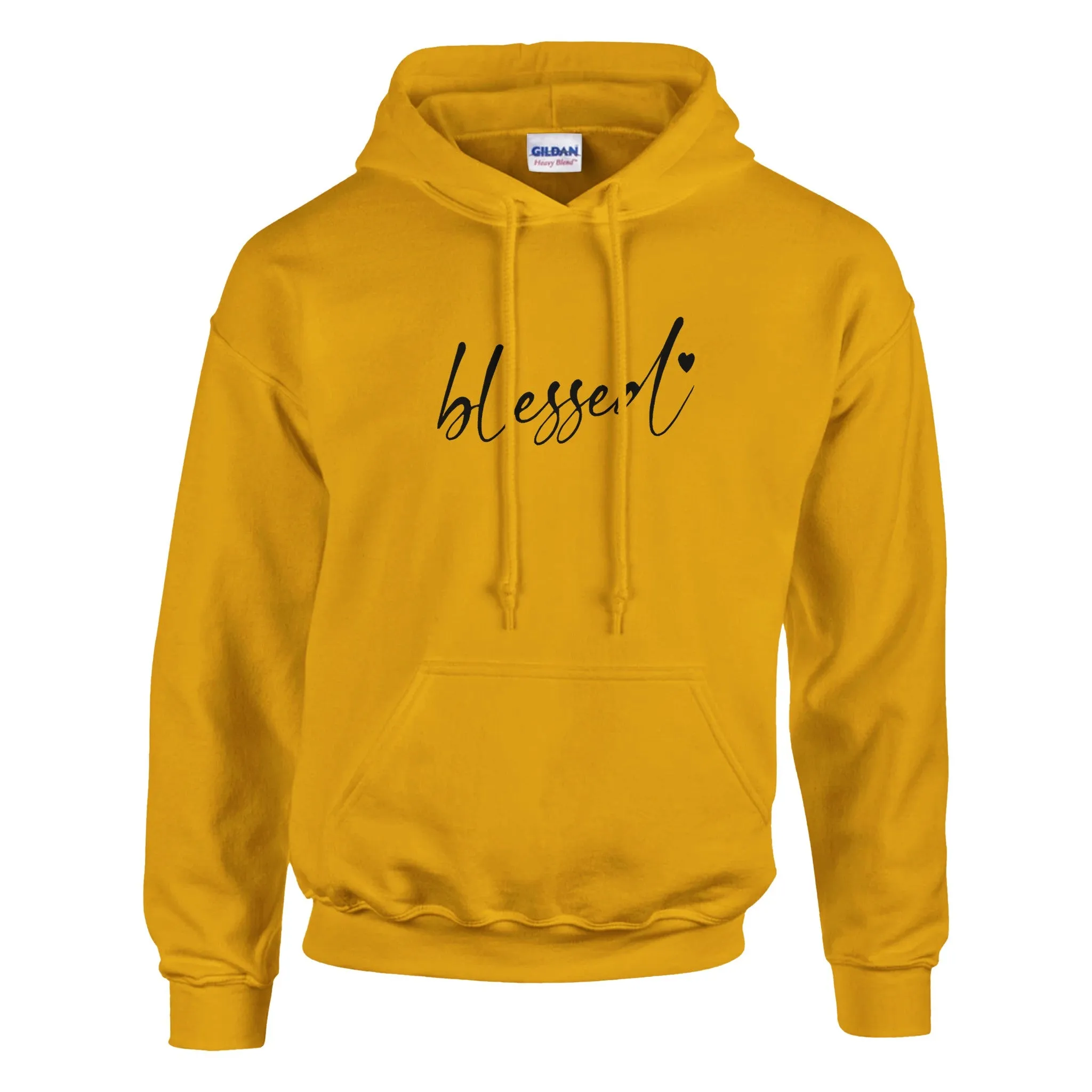 Blessed Embroidered Cozy Hoodie (black stitches)