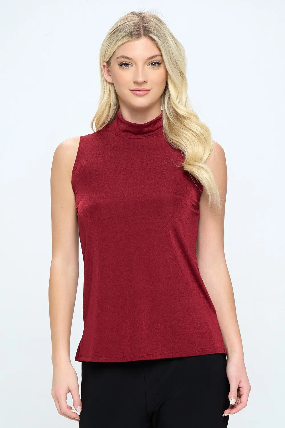 BNS Mock Neck Tank Top-2055BN-TRS1