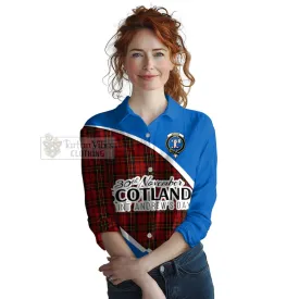 Brodie Family Crest Tartan Women's Casual Shirt Celebrate Saint Andrew's Day in Style