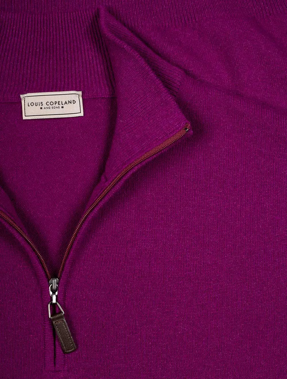 Cashmere & Merino Wool Half Zip Mallow