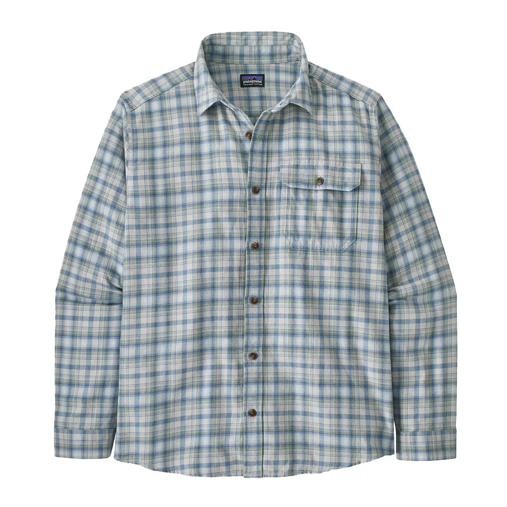 Cotton in Conversion Lightweight Fjord Flannel Shirt - Light Plume Grey