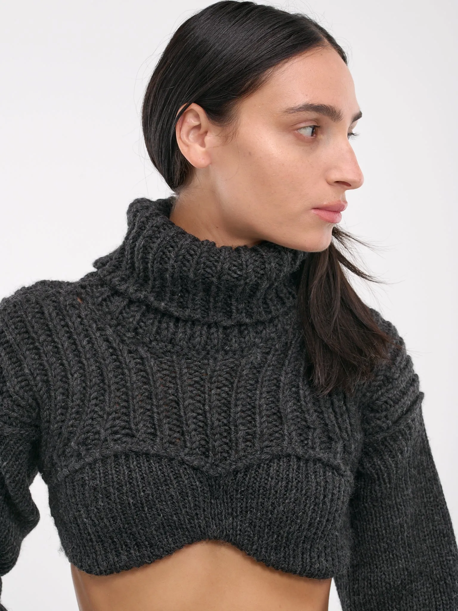 Cropped Turtleneck (A60529-DQH-ANTHRACITE-GREY)