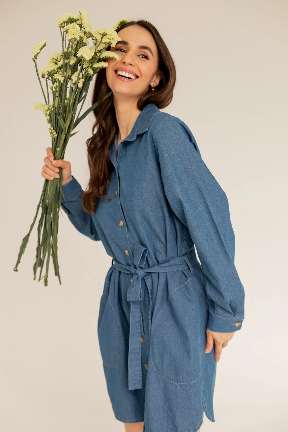 Denim Shirt Dress