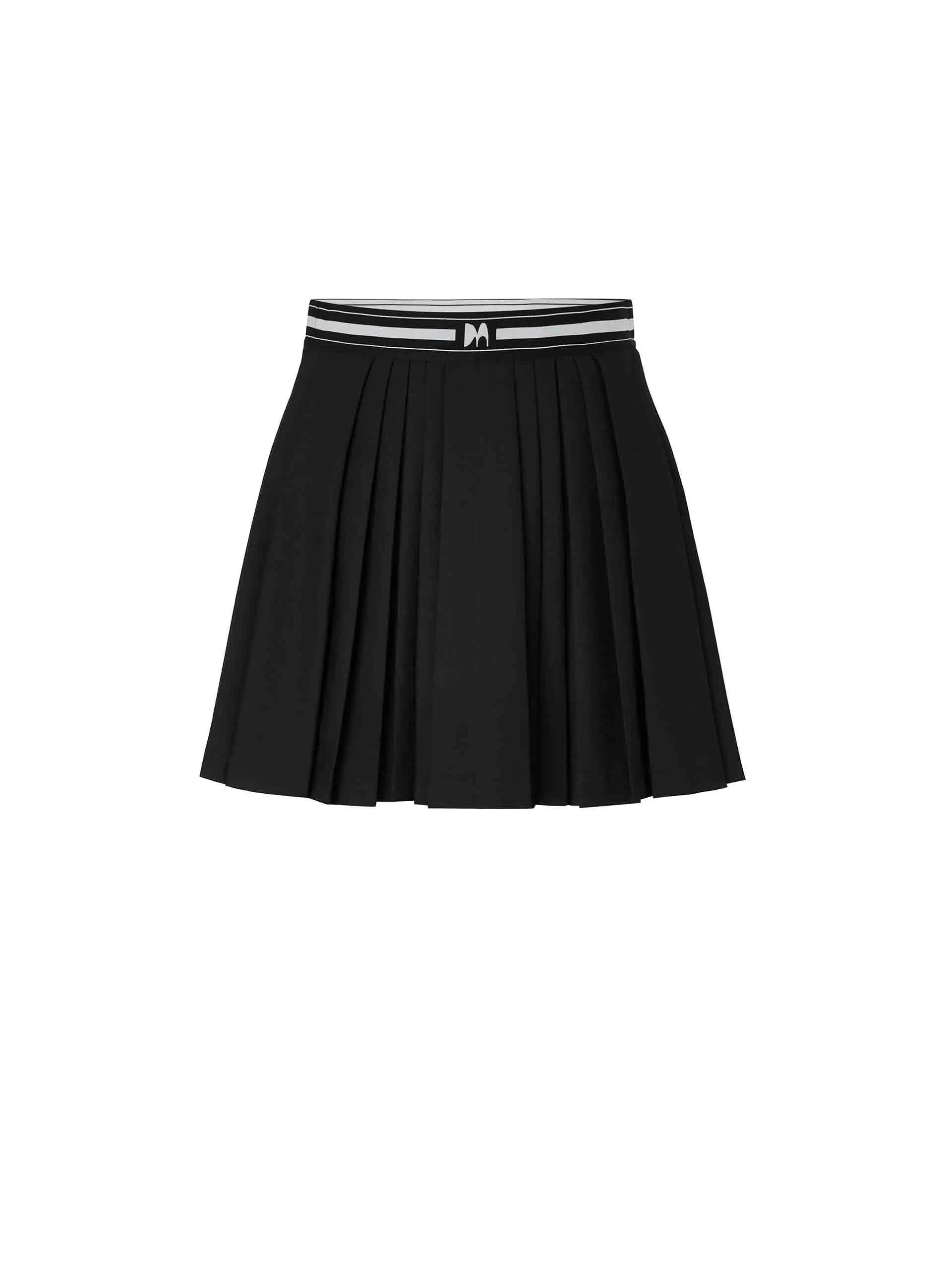 Elasticated Waist Pleated Skirt