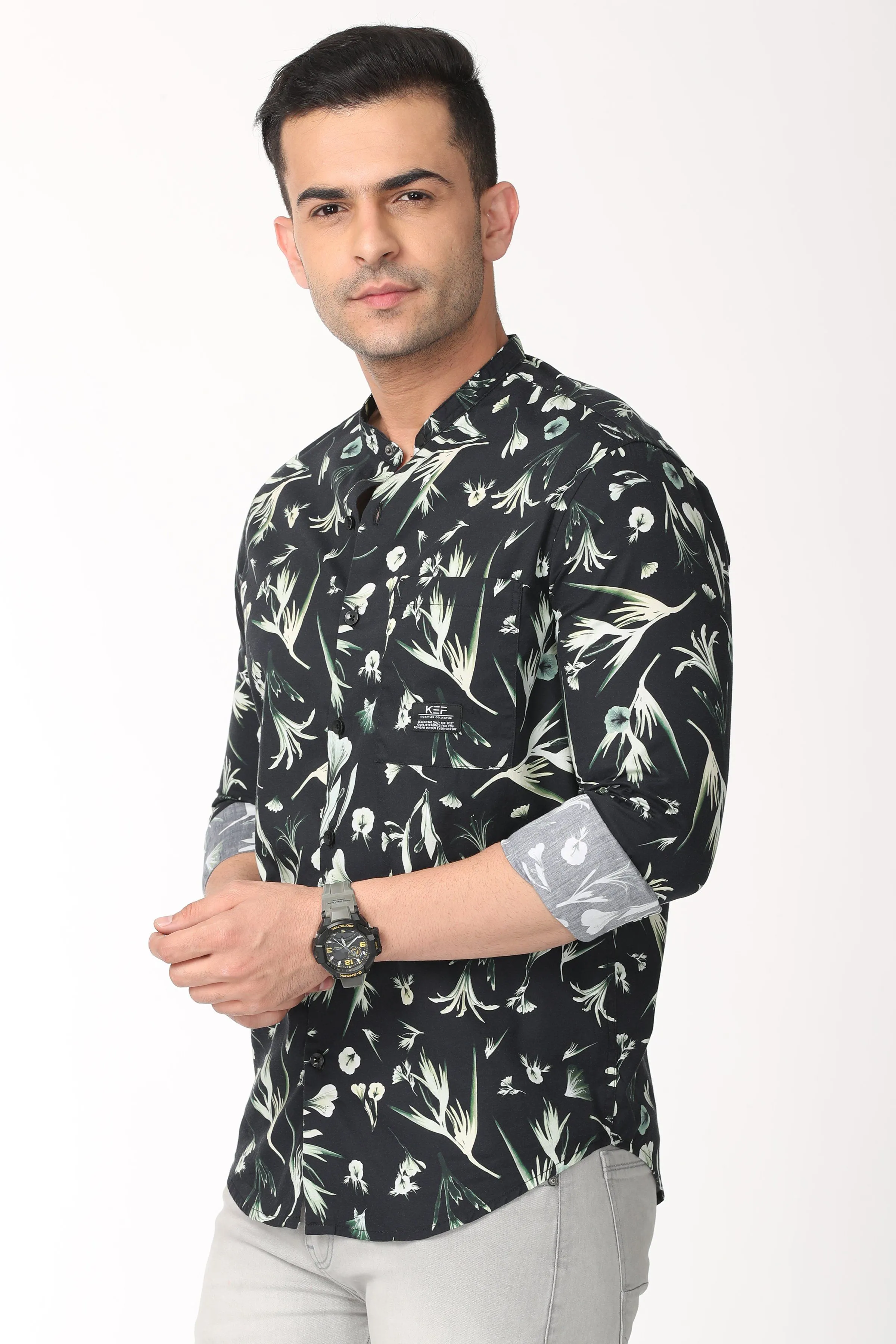 Floral Print Full Sleeve Shirt