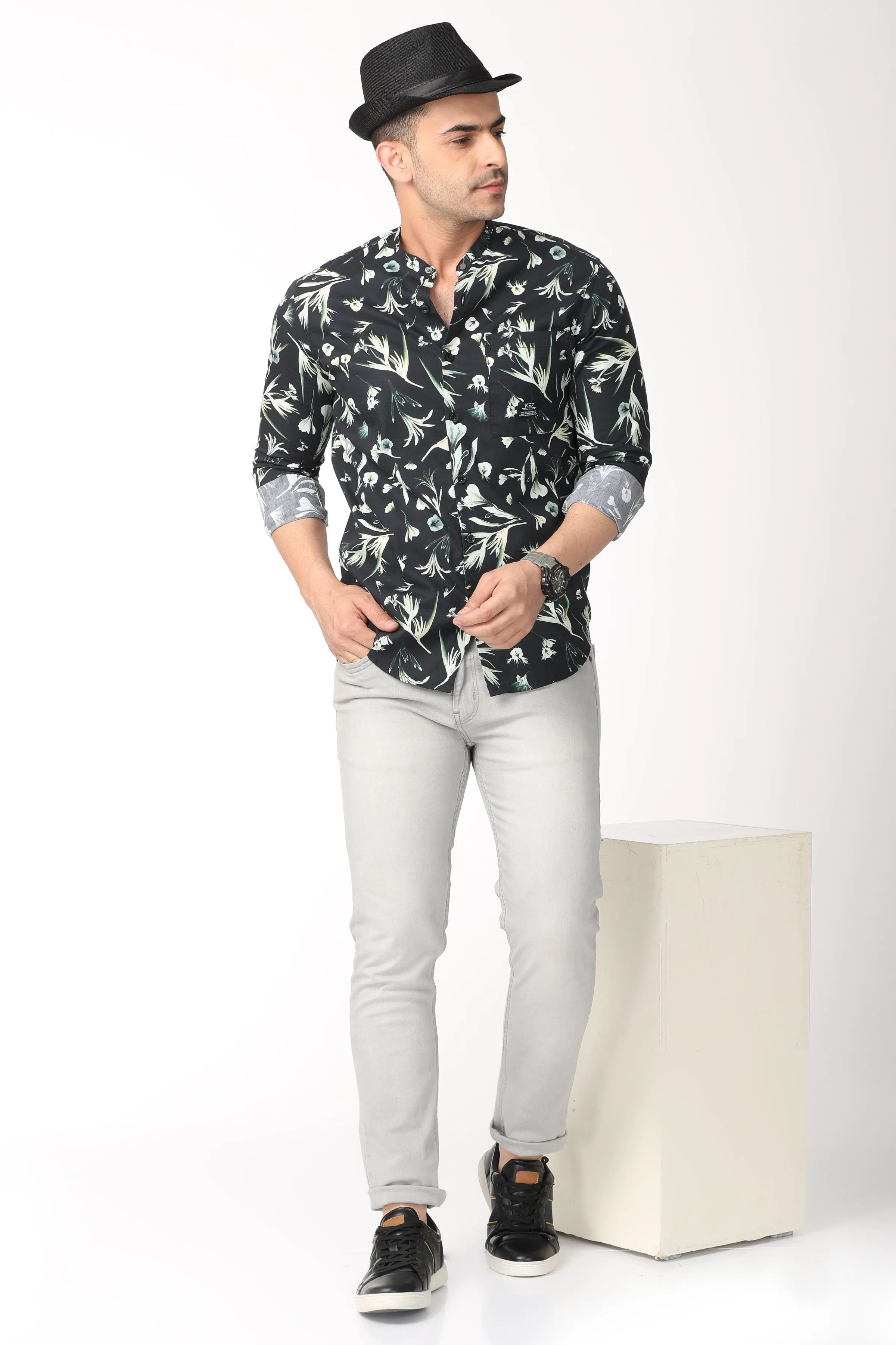 Floral Print Full Sleeve Shirt