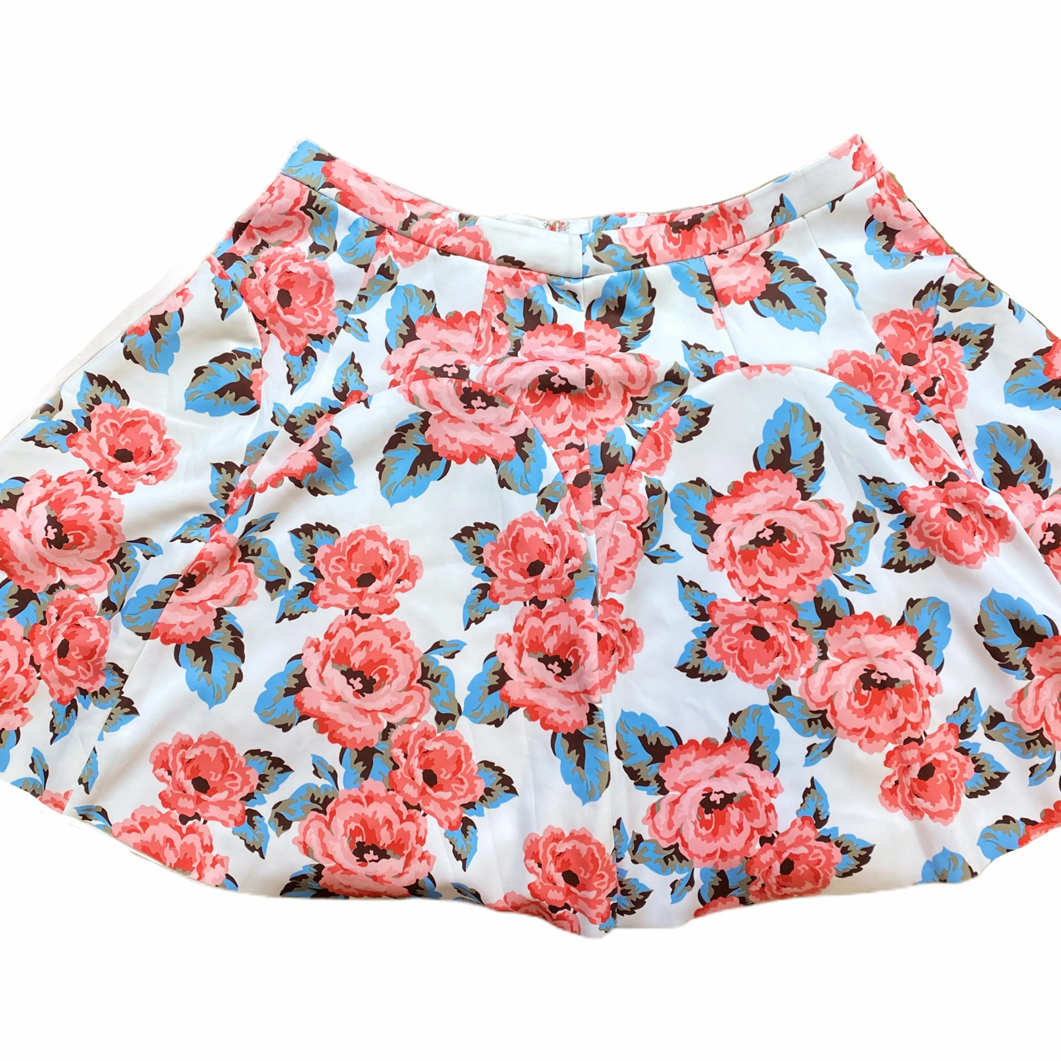 Floral Wavy A-Line Skirt