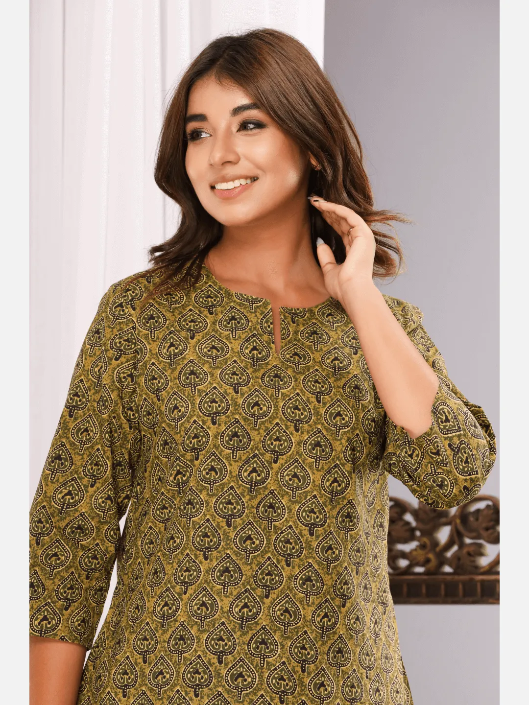 Green Paan Cotton Loungewear