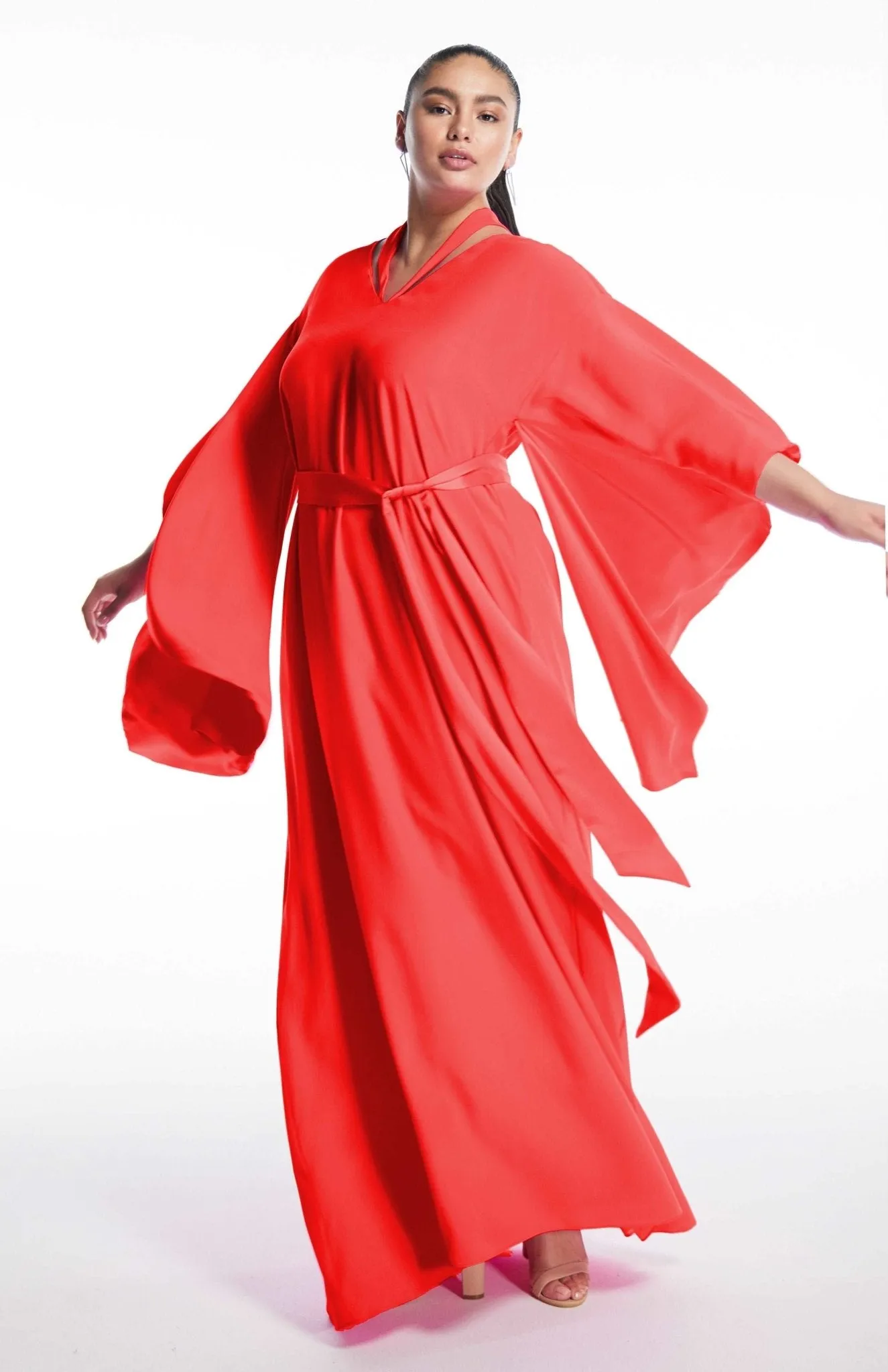 Hatshepsut | Understated Glamour:  Kimono-Inspired Silk Gown