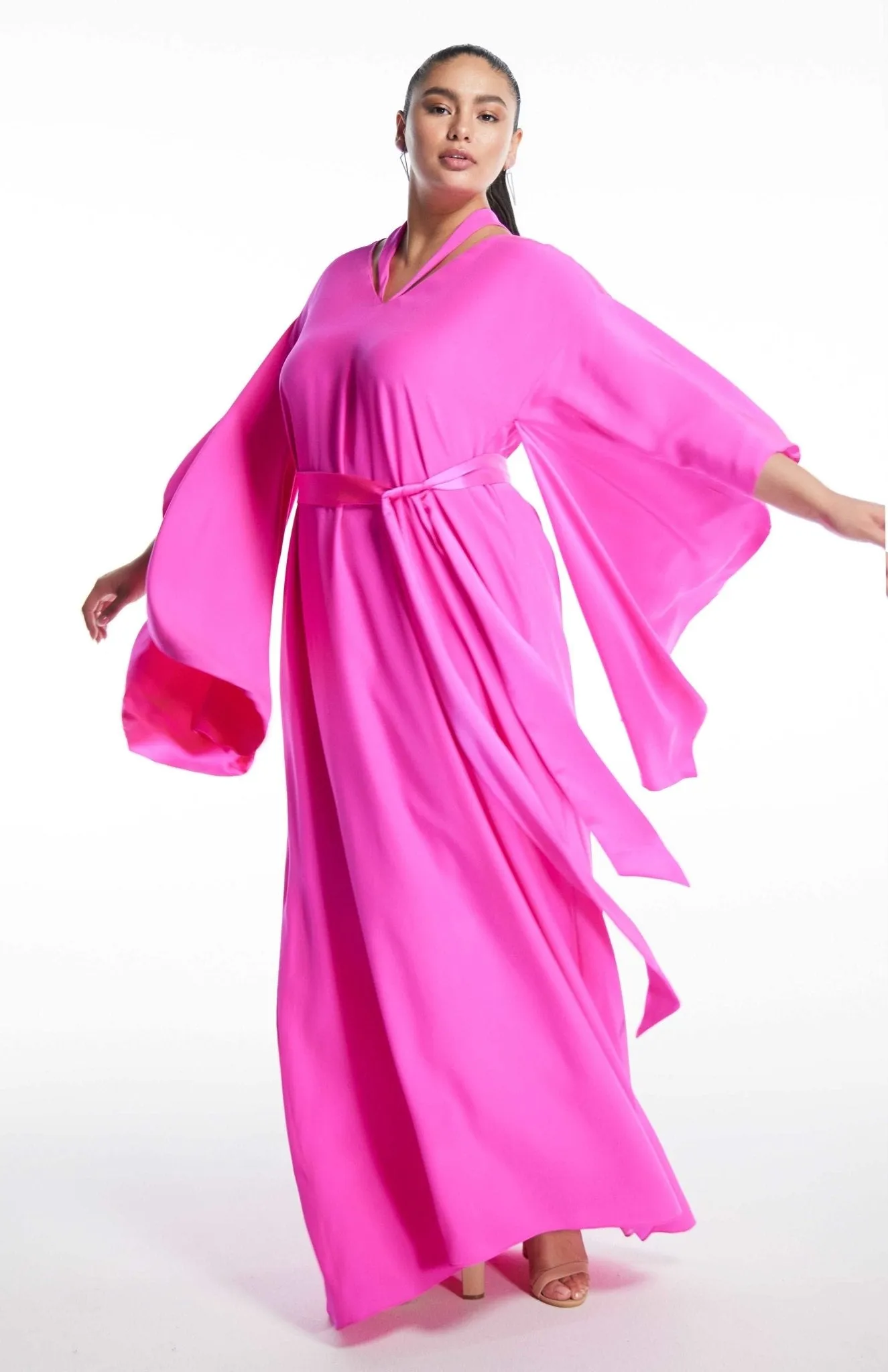 Hatshepsut | Understated Glamour:  Kimono-Inspired Silk Gown