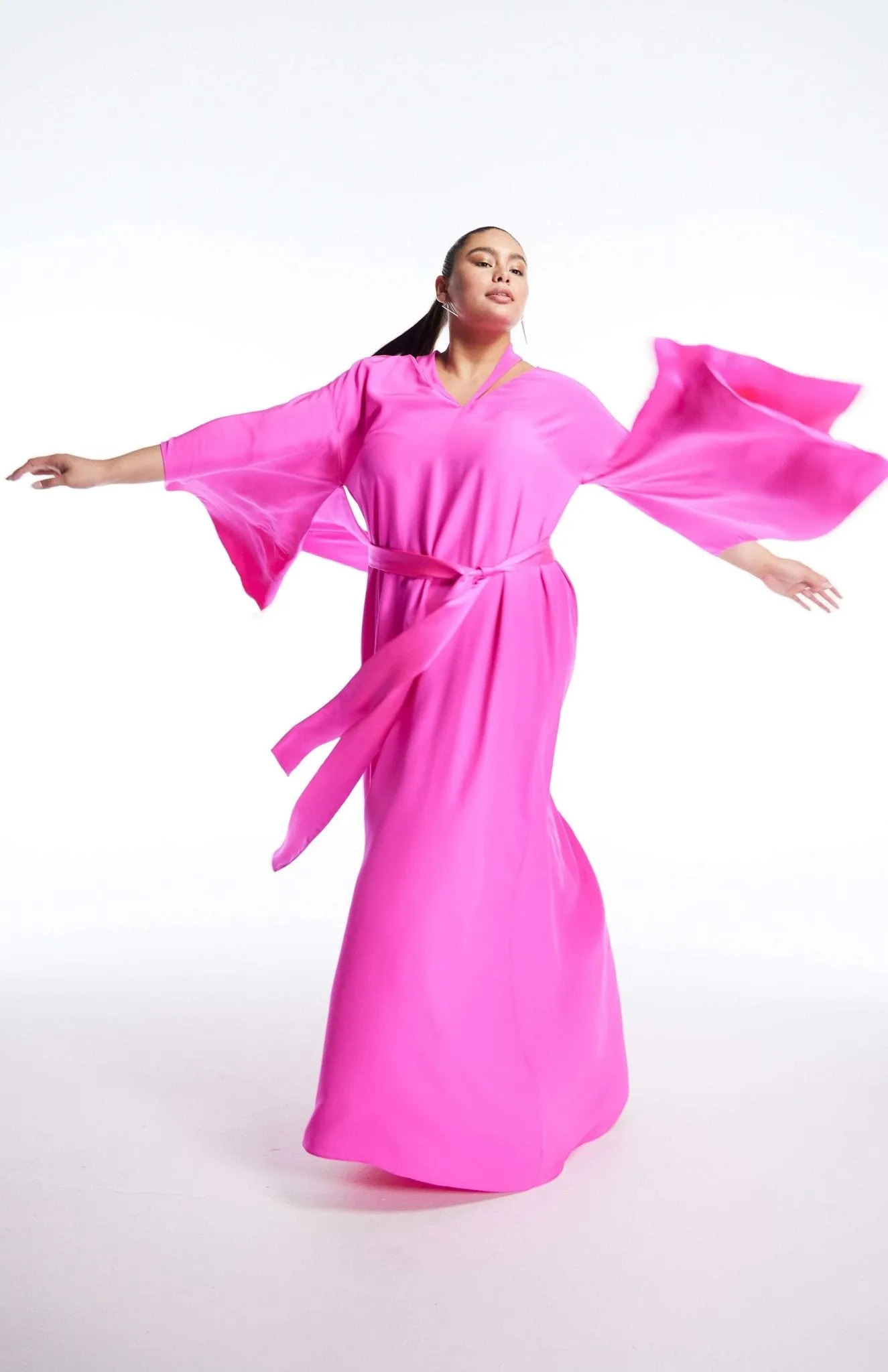 Hatshepsut | Understated Glamour:  Kimono-Inspired Silk Gown