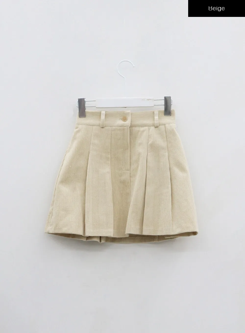 High Waist Pleated Mini Skirt BO12