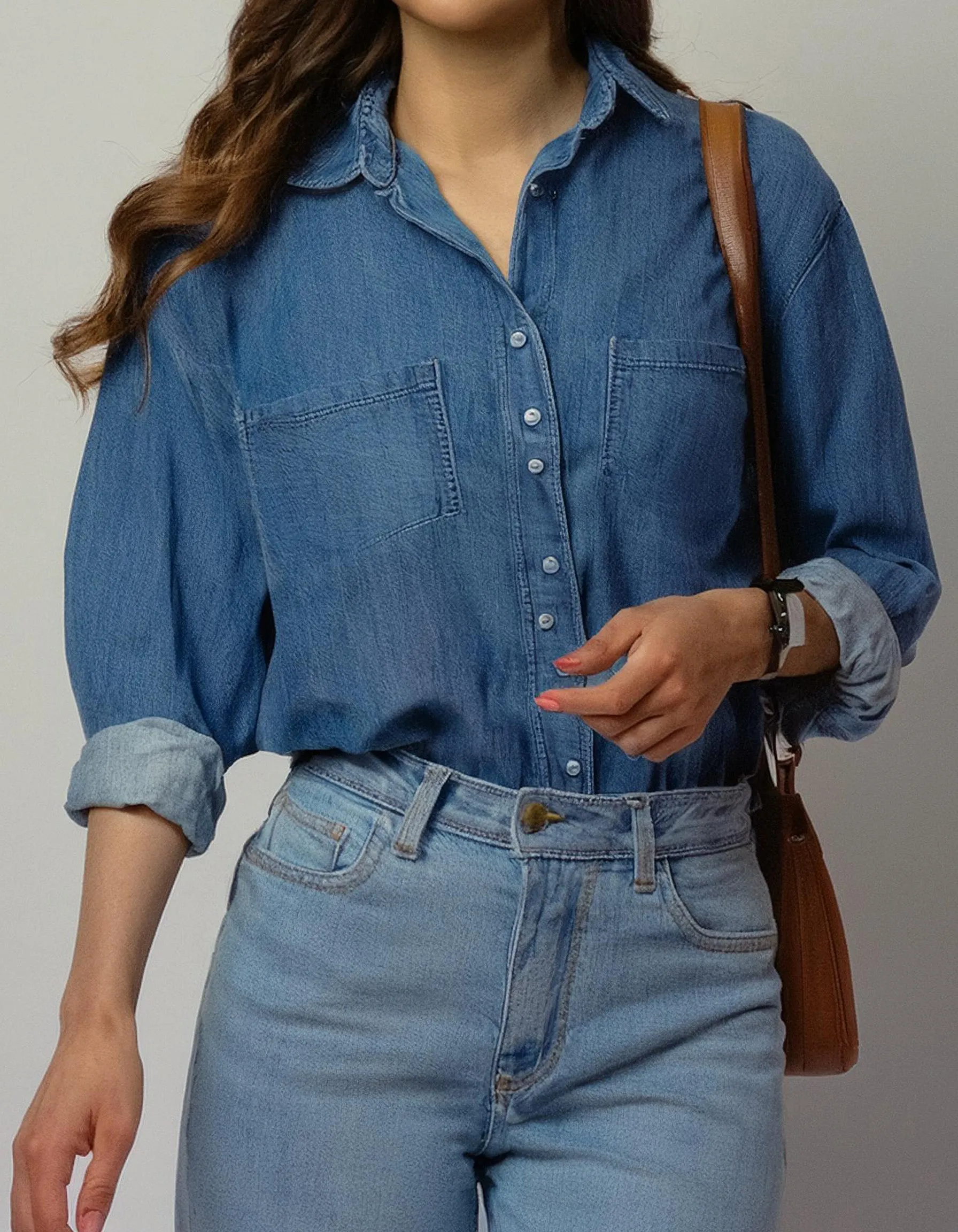 Indigo Classic Button-Down Denim Shirt