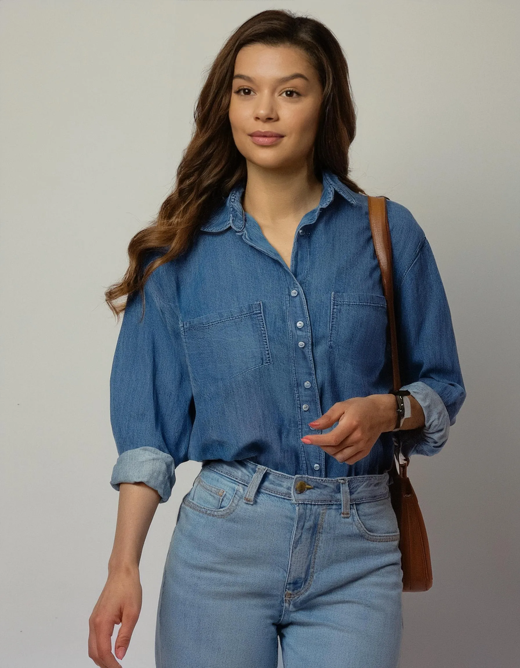 Indigo Classic Button-Down Denim Shirt