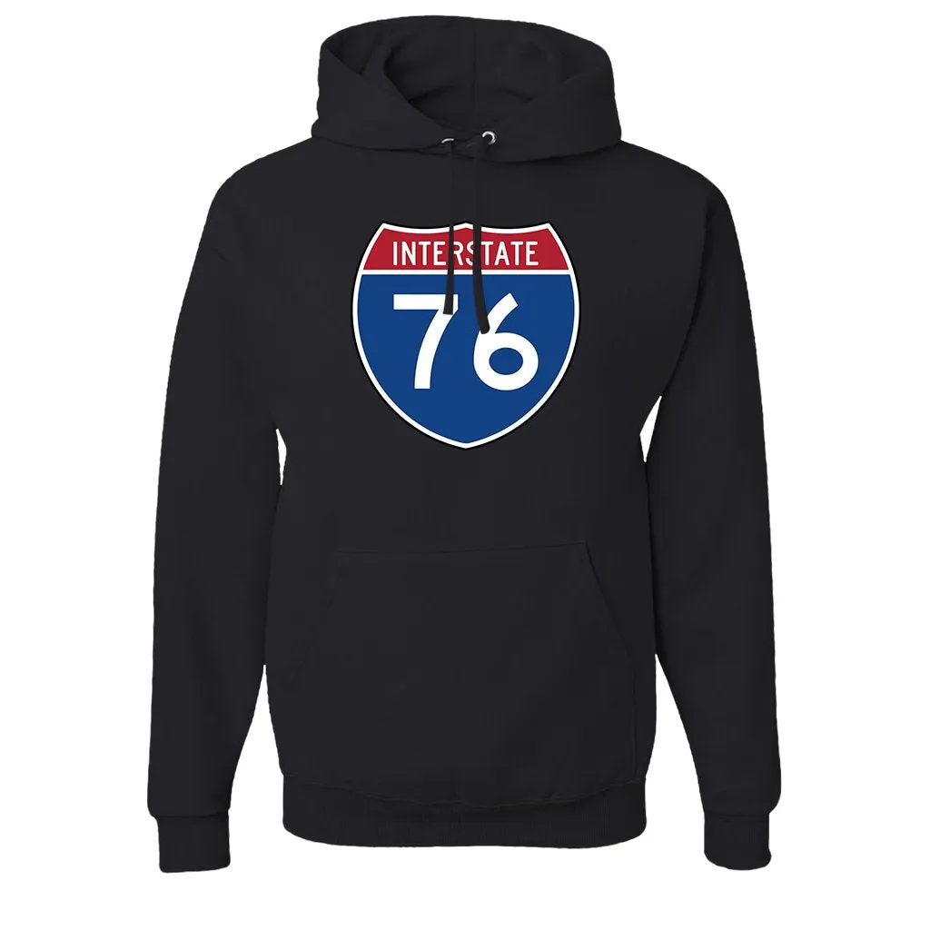 Interstate 76 Pullover Hoodie | Interstate 76 Black Pull Over Hoodie