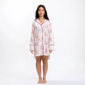 Jolly Santa Luxe Sateen Sleep Shirt