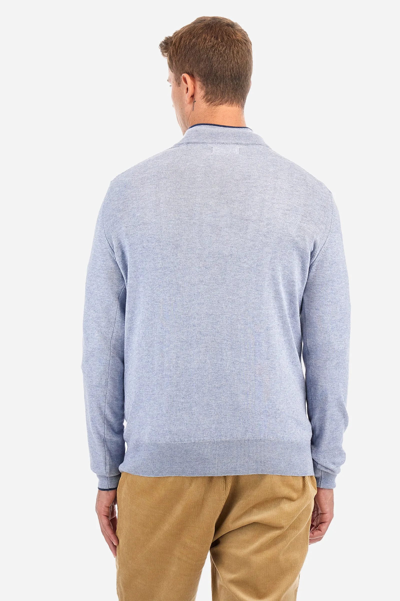 La Martina Knitwear with Half Zip | Light Blue