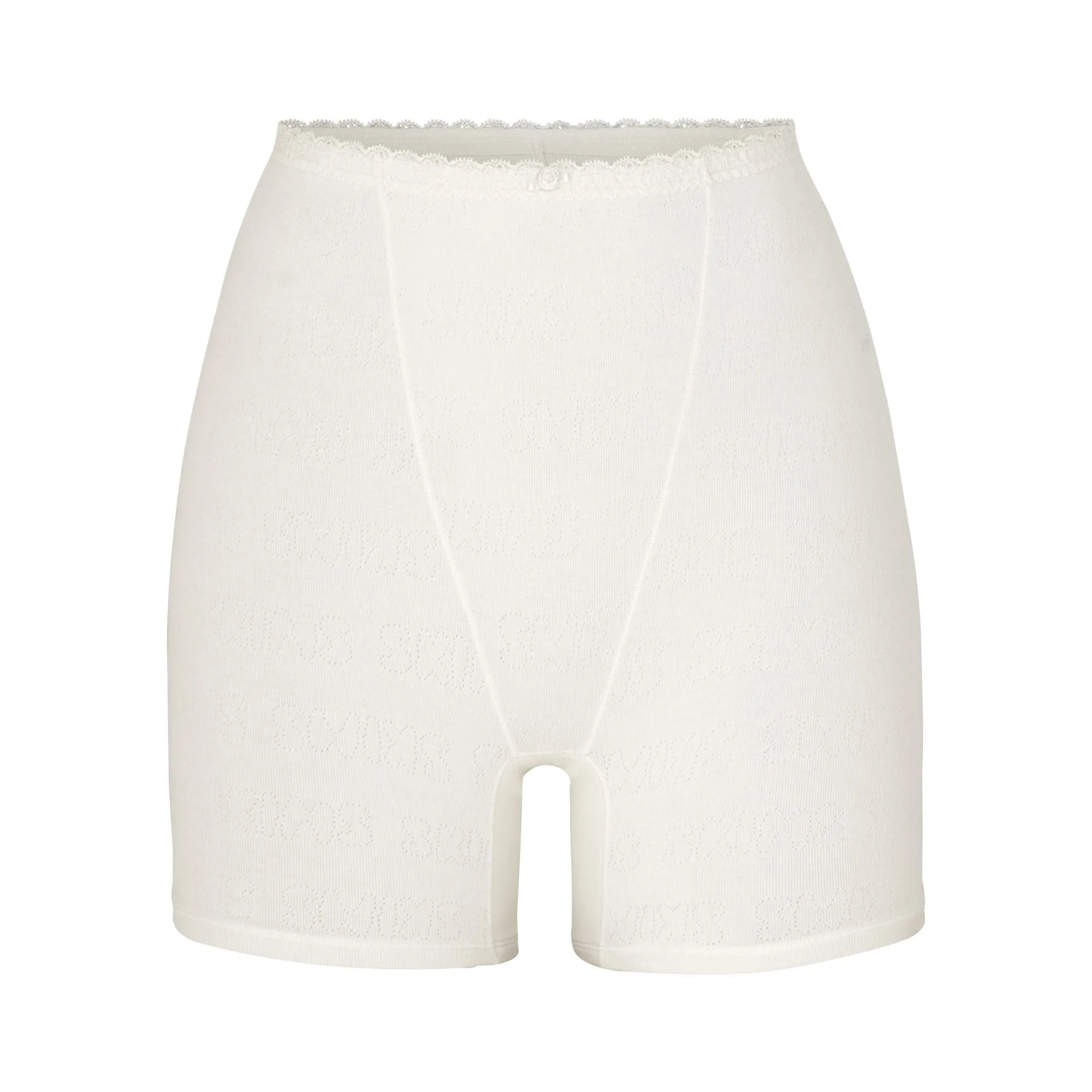 LACE POINTELLE BOXER | BONE