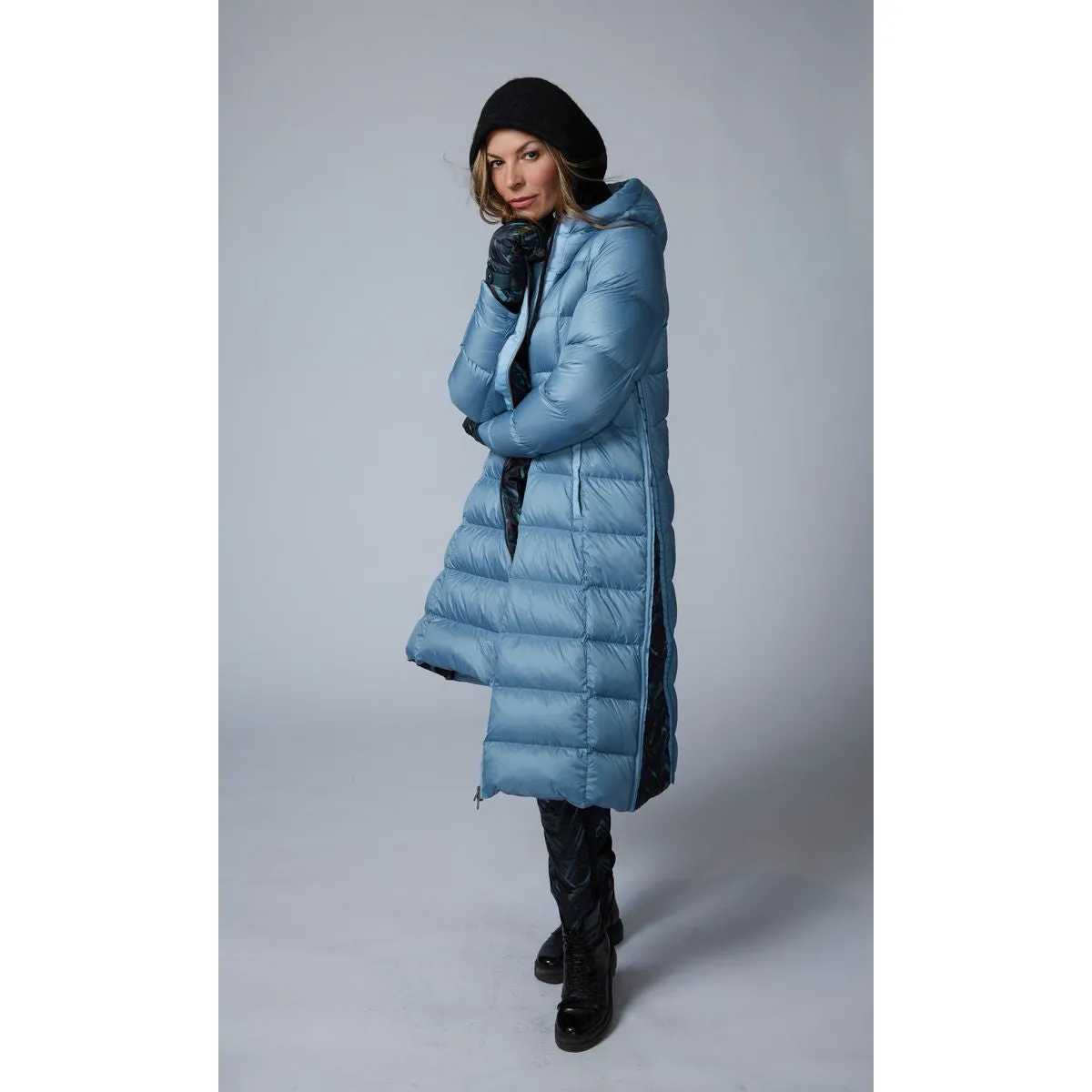 LONG A-LINE DOWN COAT