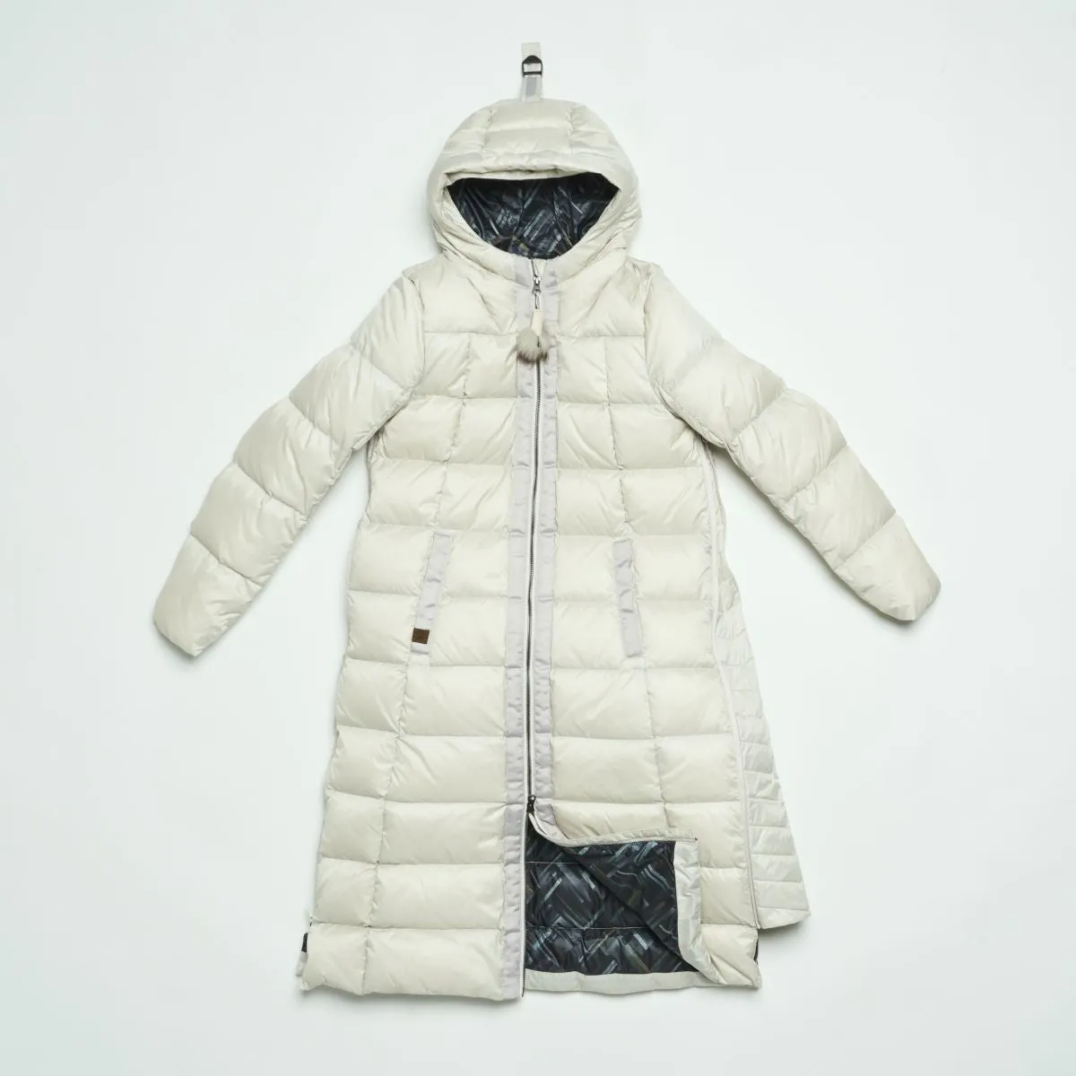 LONG A-LINE DOWN COAT