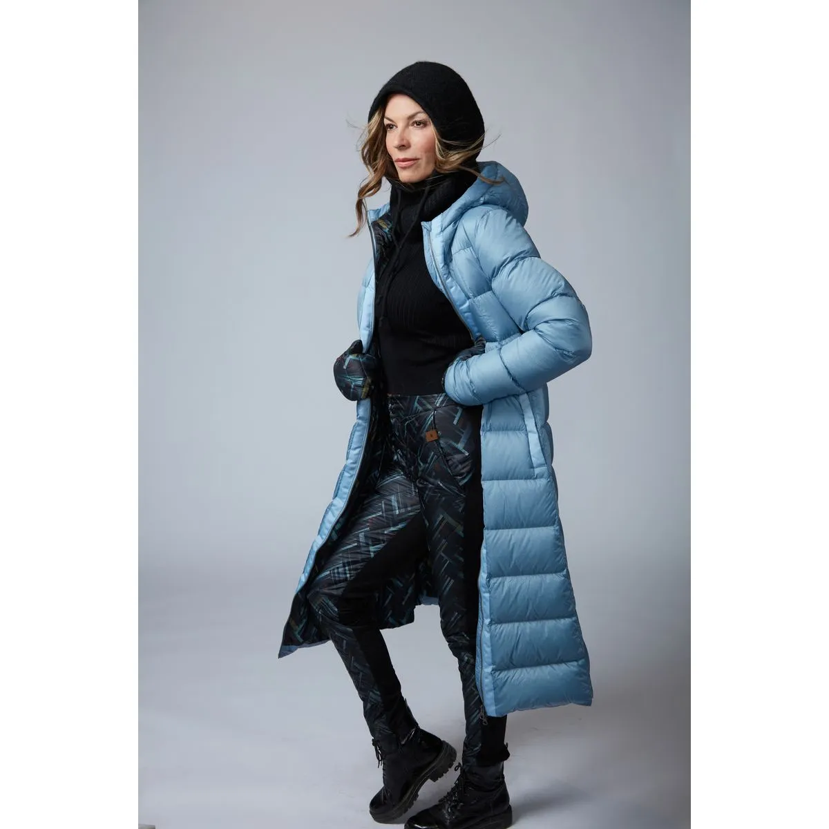 LONG A-LINE DOWN COAT