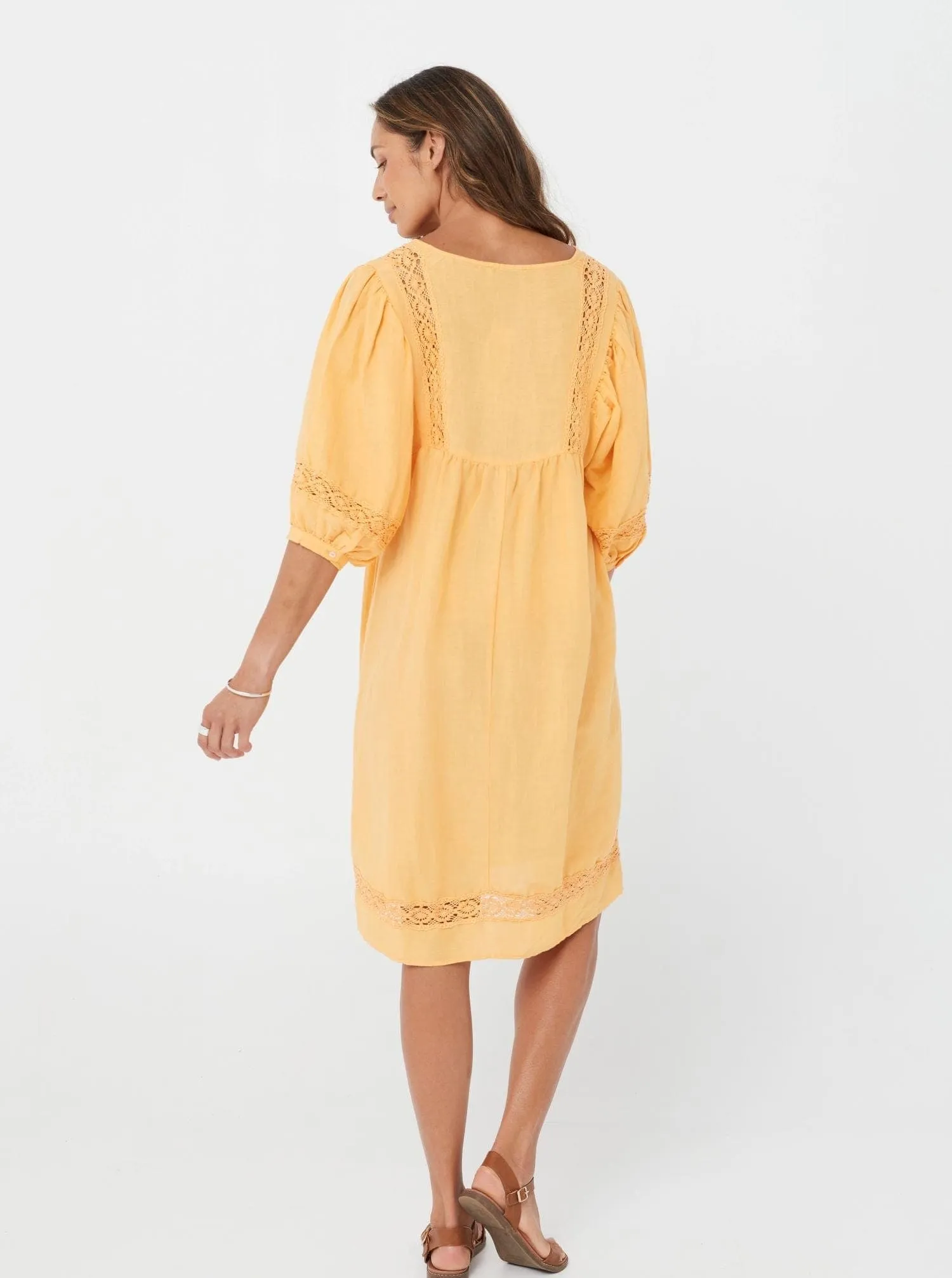 Marigold/Linen Viscose - Pernilla Dress