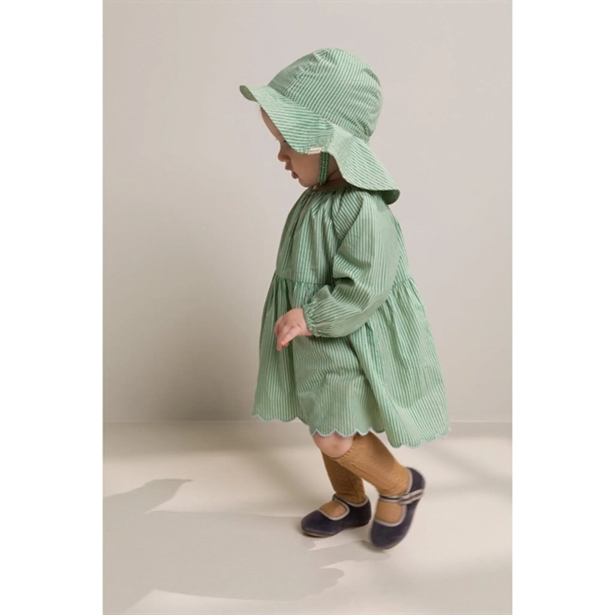 MarMar Mint Leaf Stripes Dawson Dress