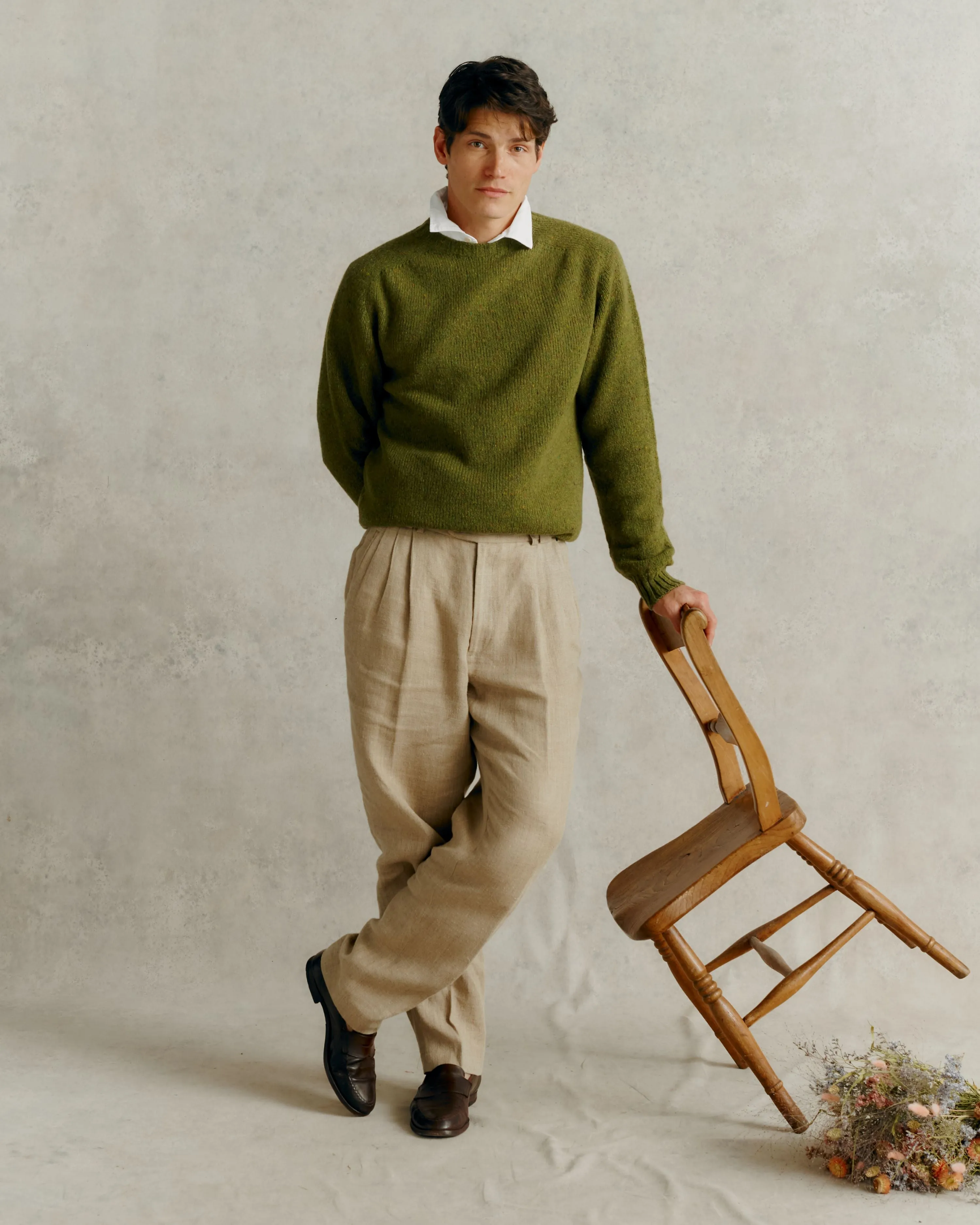 Men's Flecked Jumper - Raasay