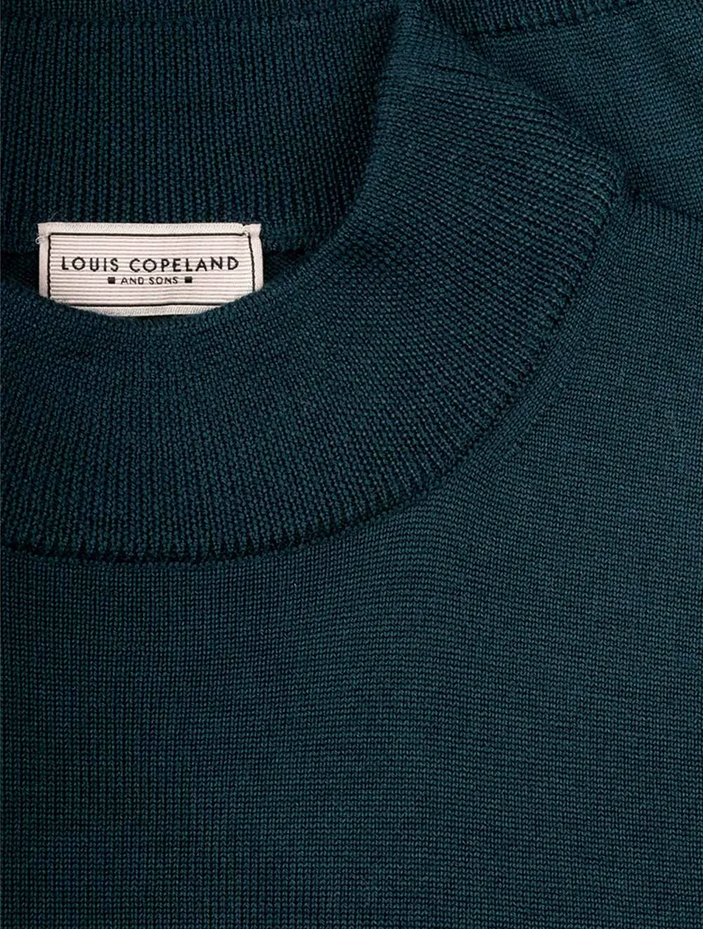 Merino Mock Neck Green