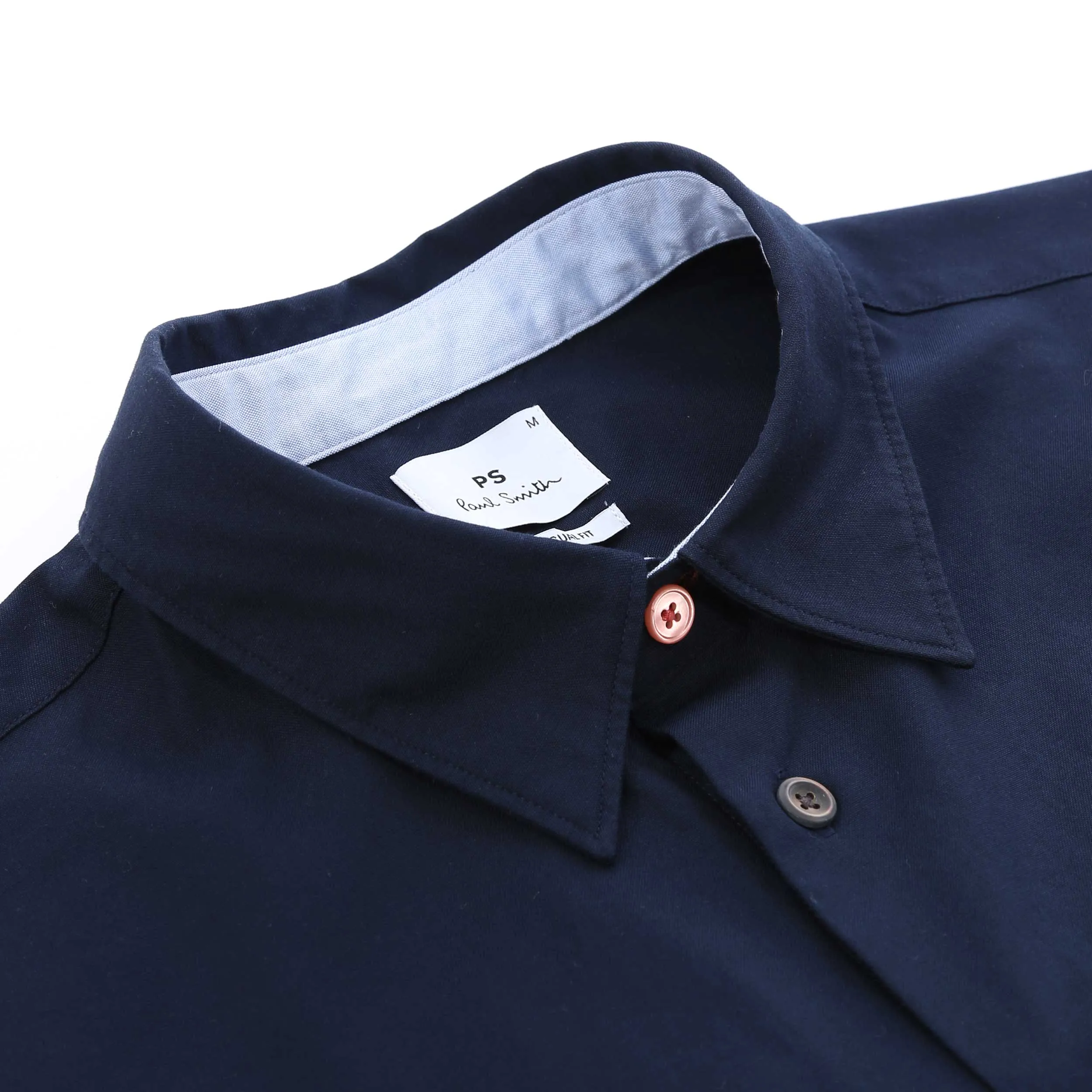 Paul Smith Casual Fit Zeb Badge SS Shirt in Navy