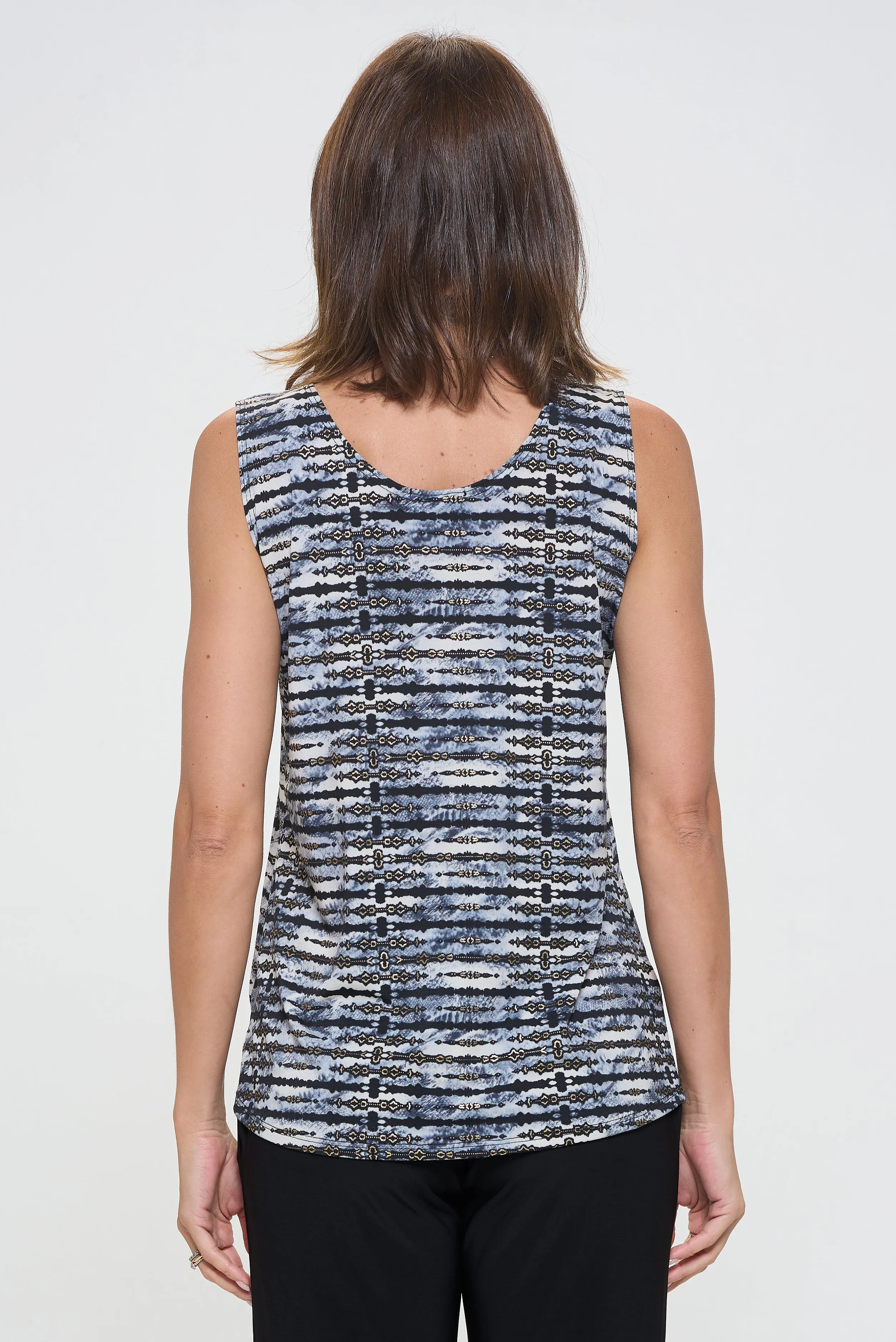 Print Sleeveless Tank Top-2060HT-TRP1-W421