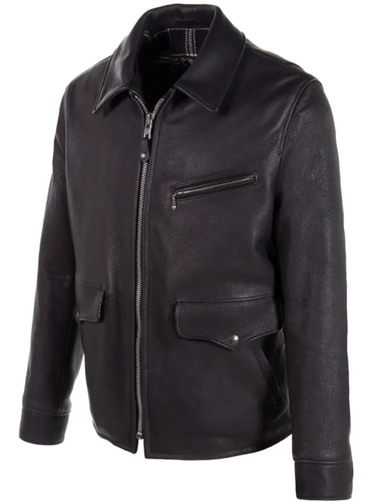 Schott 463 Men's Black U.S Bison Delivery Jacket