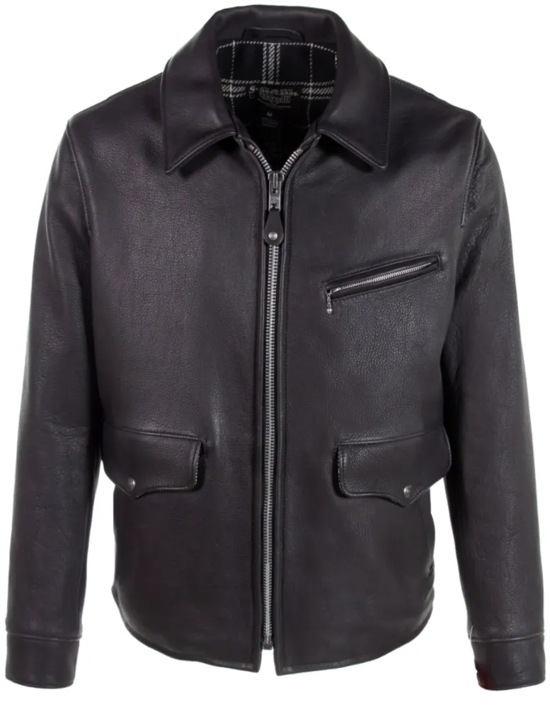 Schott 463 Men's Black U.S Bison Delivery Jacket