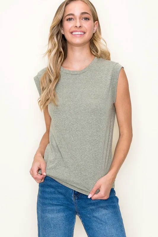 Solid Sleeveless Top