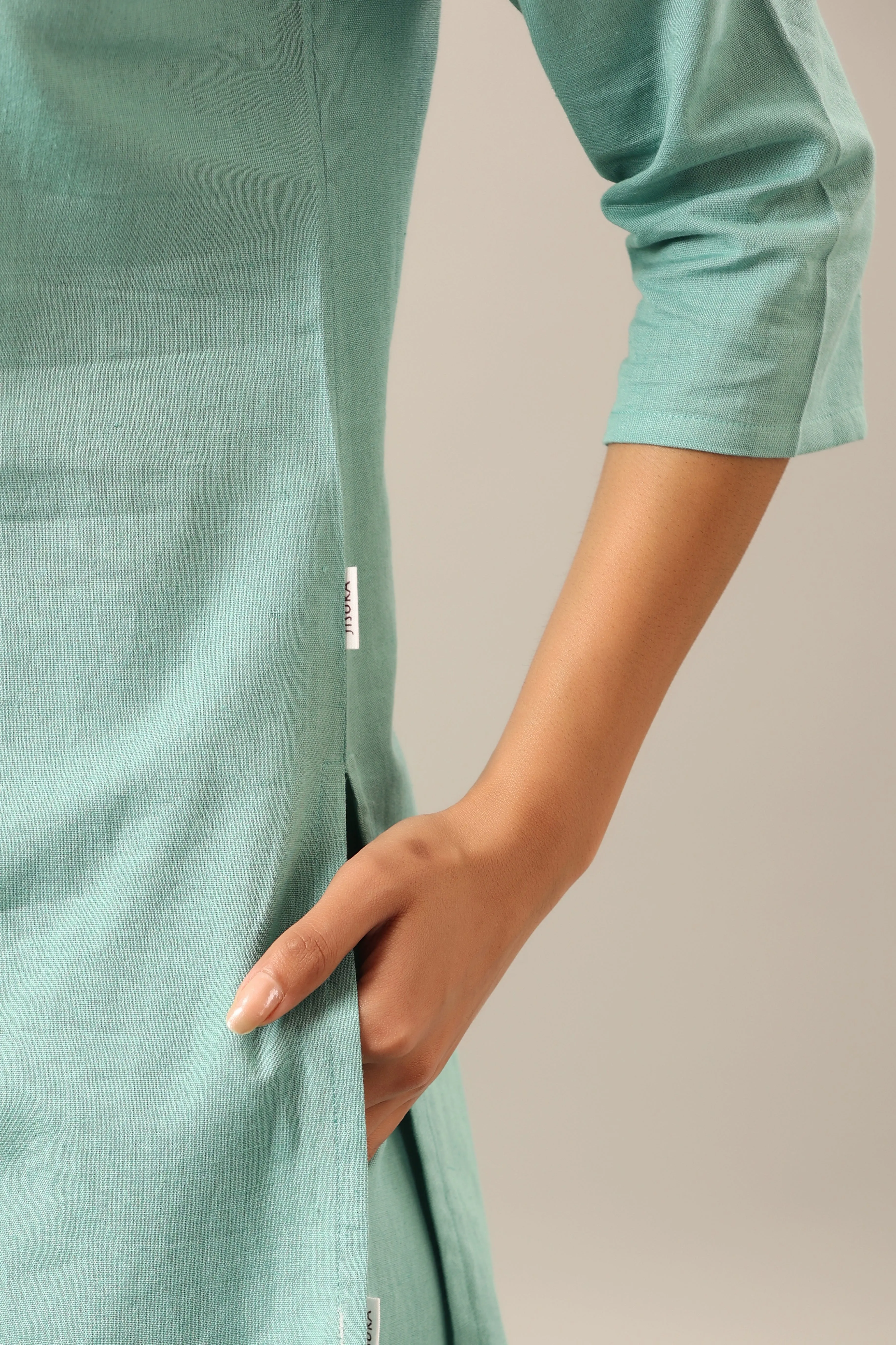 Solid Turquoise Cotton Flex Palazzo Loungewear Set