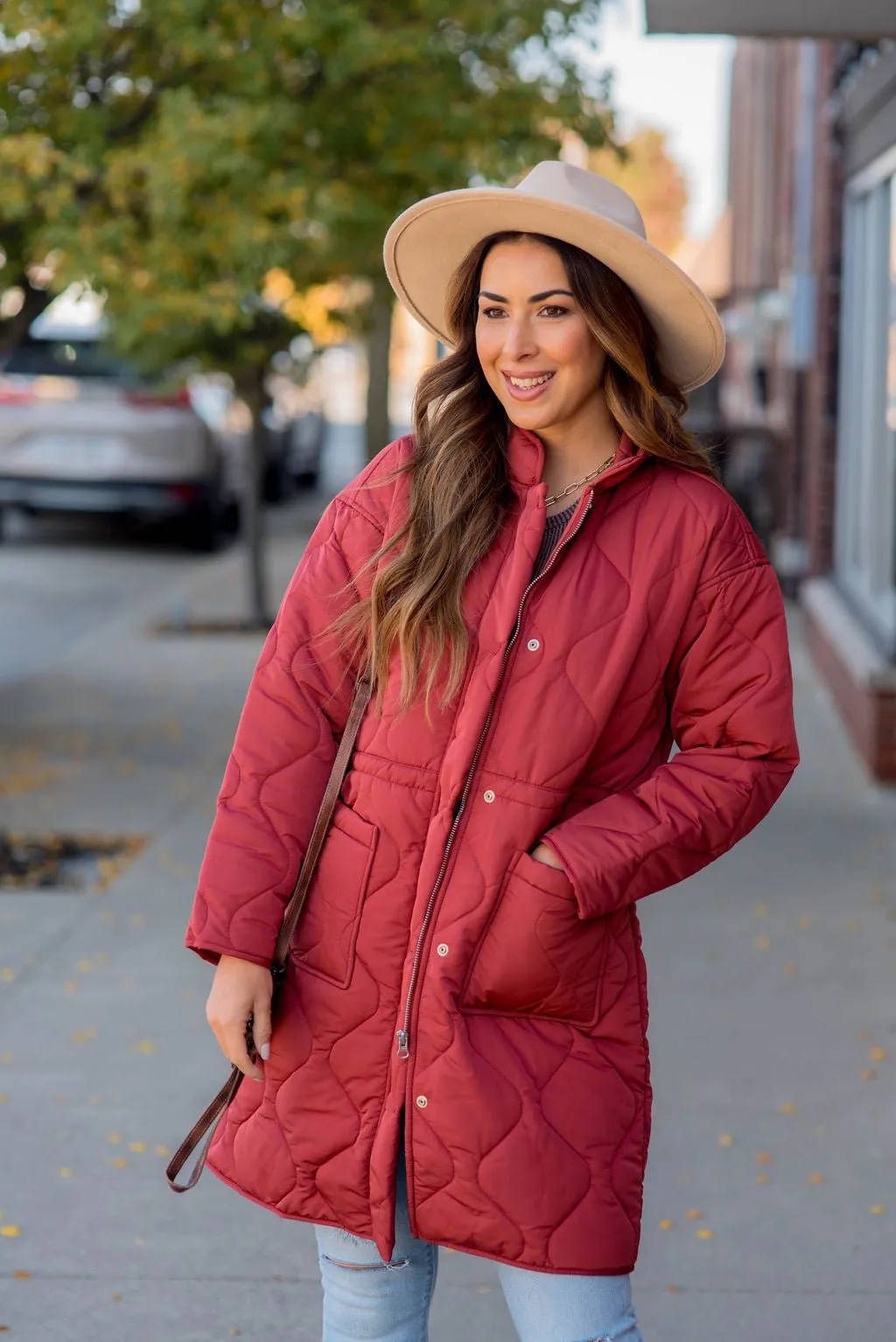 Stitched Accents Tunic Jacket