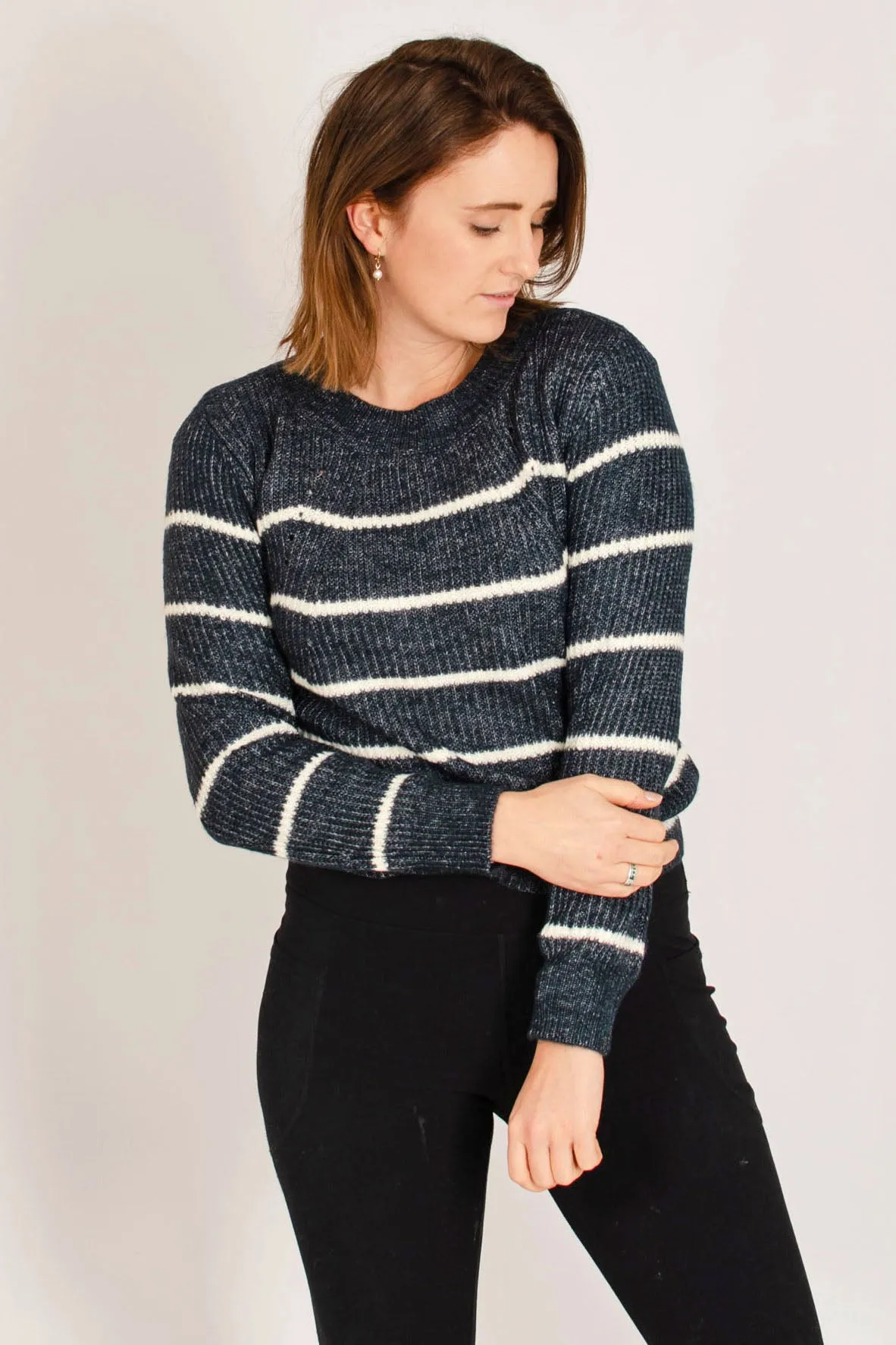 Stripe Crew Neck Jumper