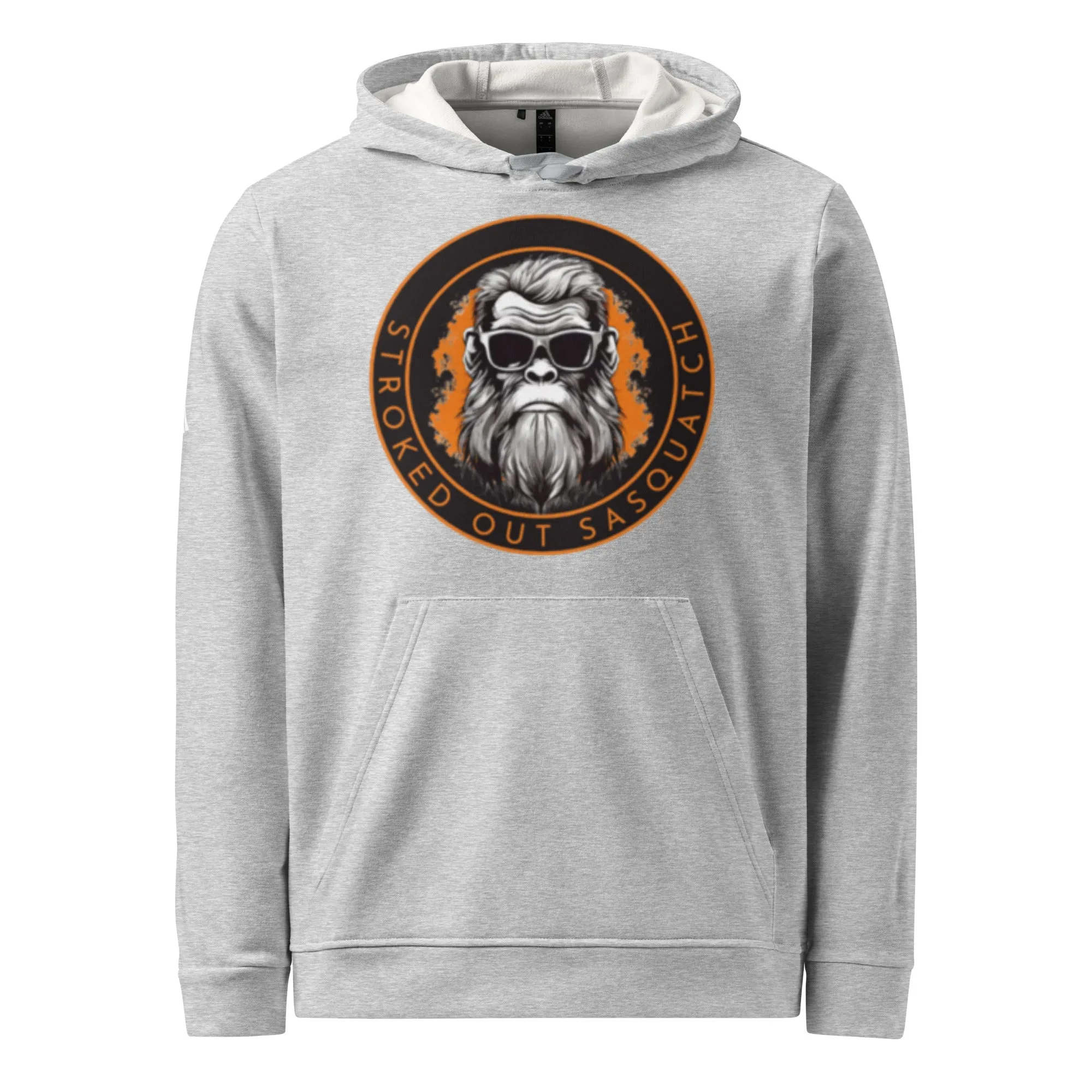 Stroked Out Sasquatch adidas fleece hoodie