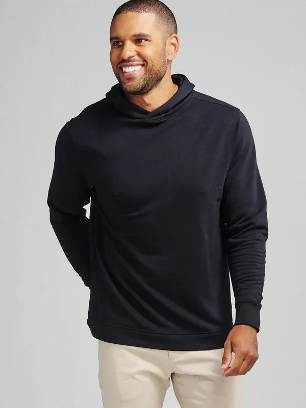 tasc Men's Performance Venture Fleece Hoodie in Black