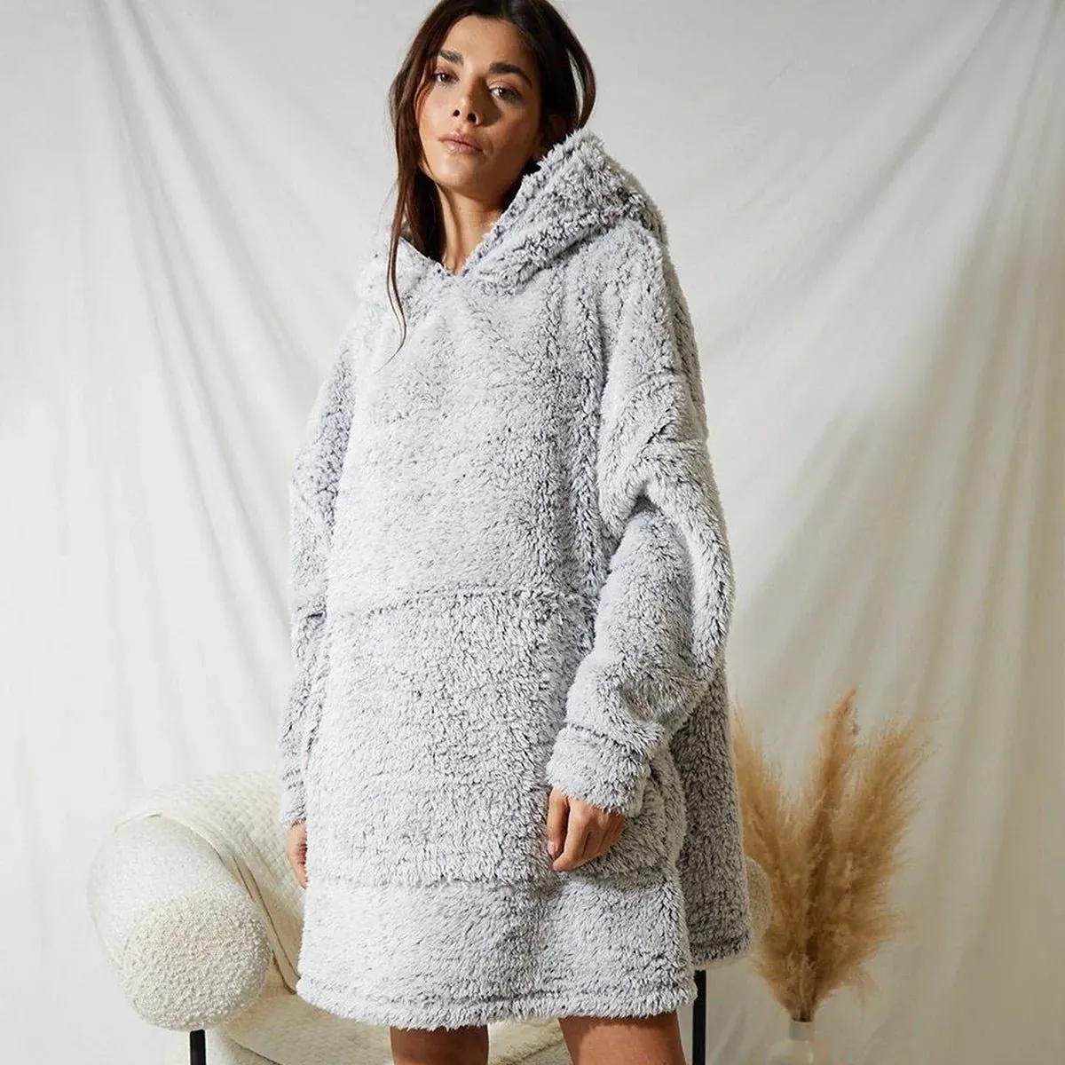 Threadbare Oversized Fluffy Lounge Hoodie